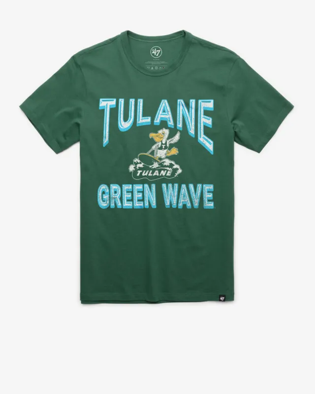 TULANE GREEN WAVE VINTAGE FAN OUT '47 FRANKLIN TEE sold by 47