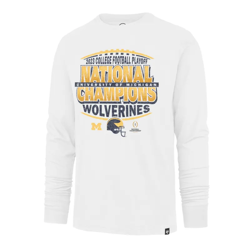 MICHIGAN WOLVERINES 2023 CFP NATIONAL CHAMPIONS '47 FRANKLIN LONG SLEEVE sold by 47