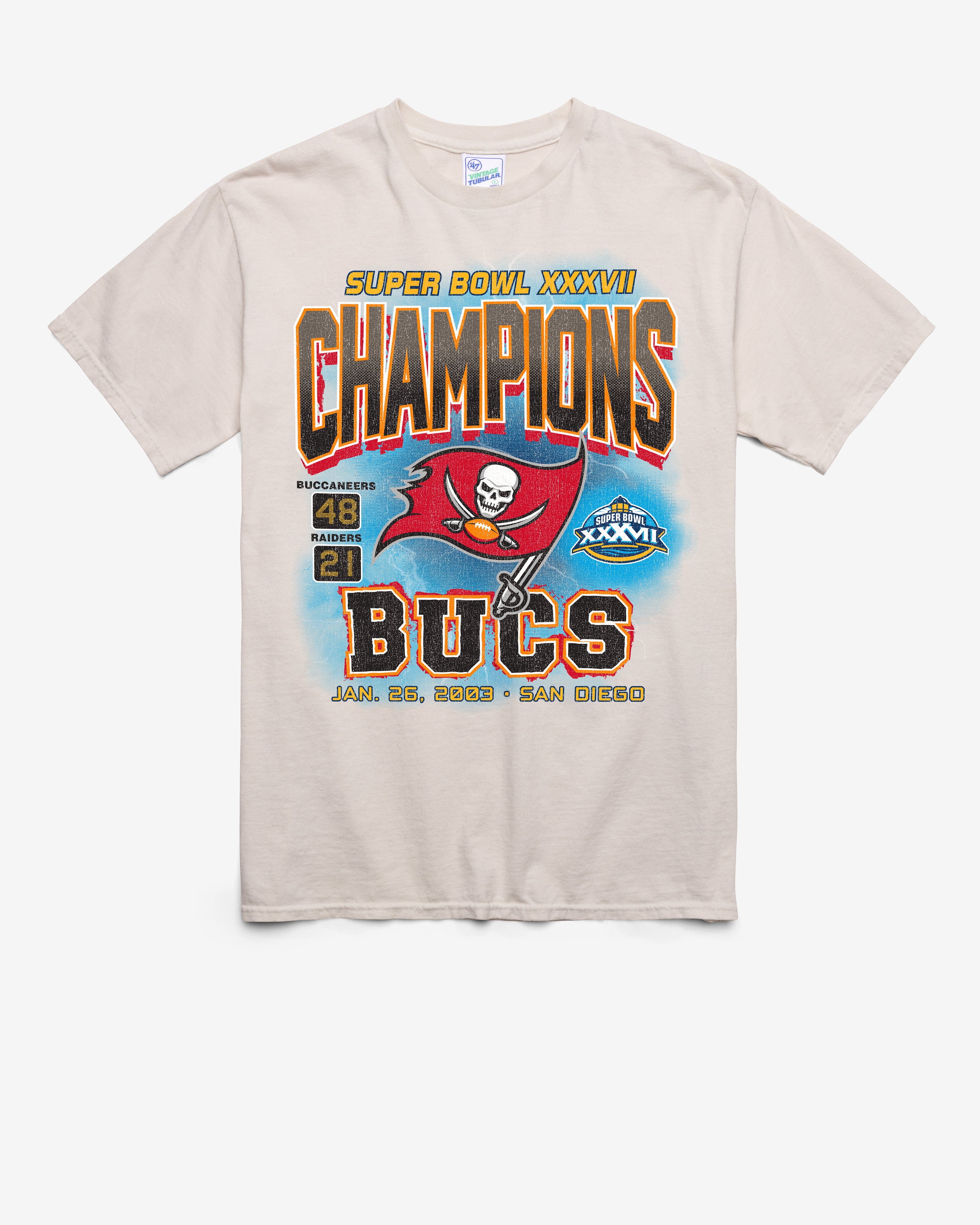 TAMPA BAY BUCCANEERS SUPER BOWL GRIDIRON LOCKER '47 VINTAGE TUBULAR TEE sold by 47