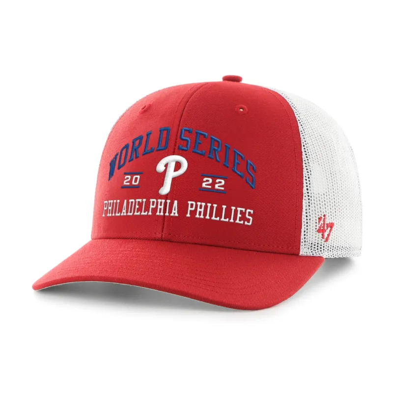 PHILADELPHIA PHILLIES 2022 WORLD SERIES '47 TRUCKER sold by 47