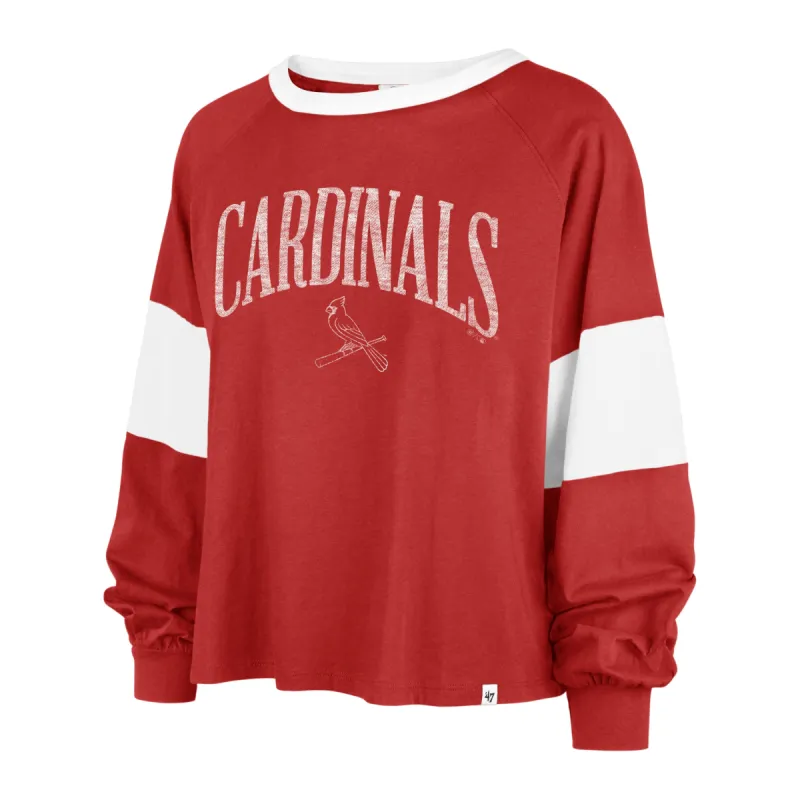 ST. LOUIS CARDINALS UPSIDE '47 RHEA LONG SLEEVE TEE WOMEN sold by 47