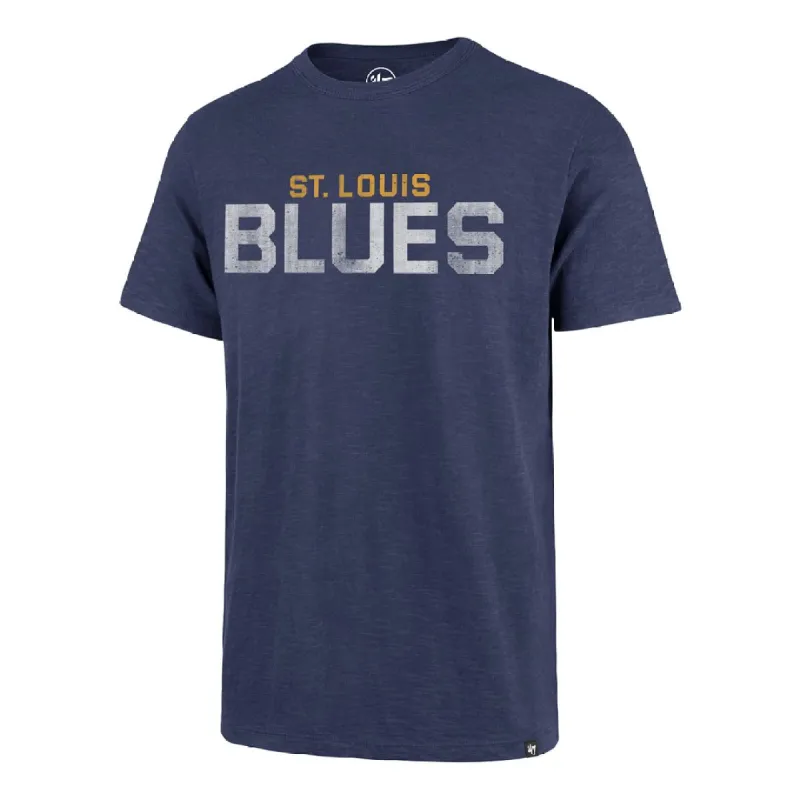 ST. LOUIS BLUES GRIT WORDMARK '47 SCRUM TEE sold by 47