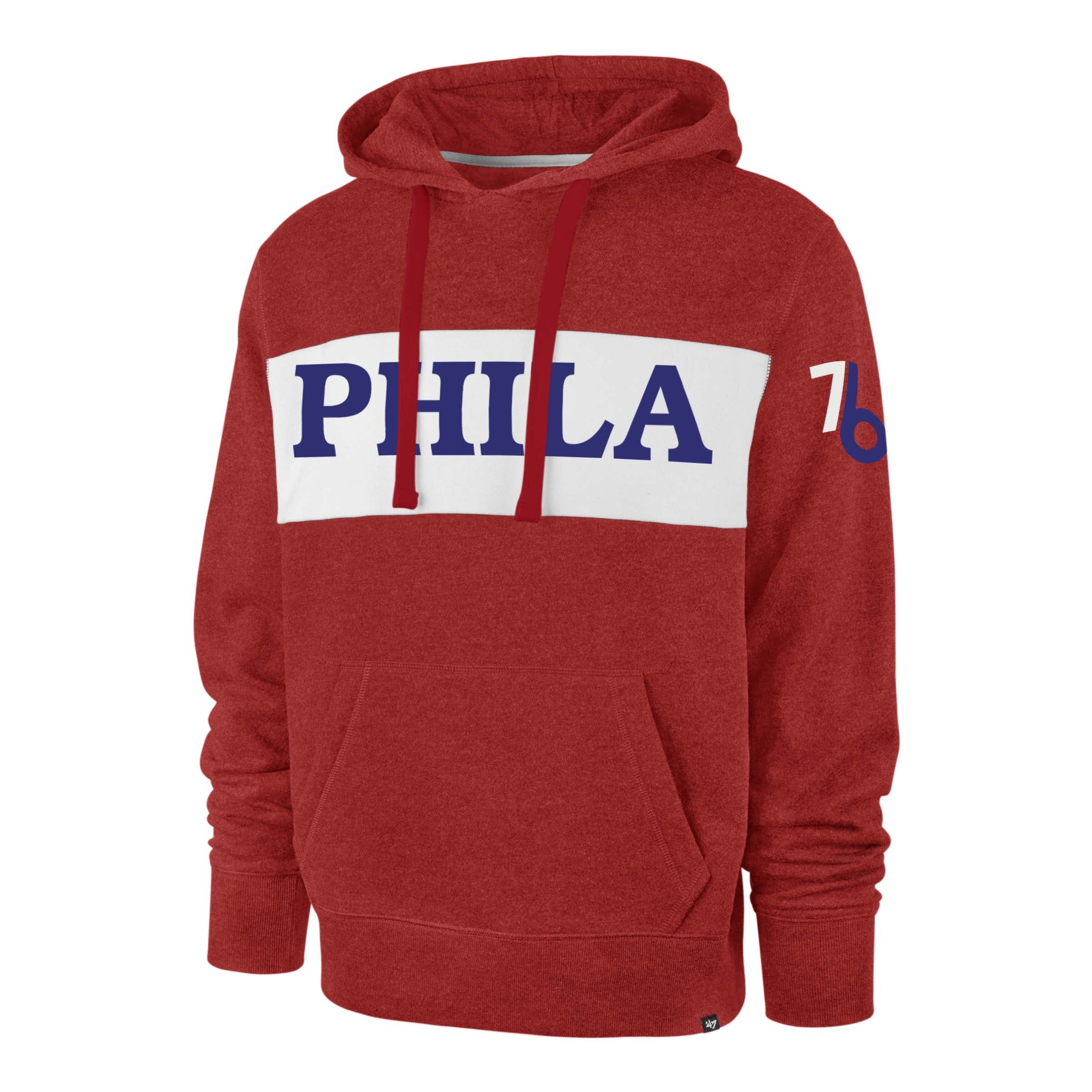PHILADELPHIA 76ERS 23 CITY EDITION DUBS UP '47 CHEST PASS HOOD sold by 47