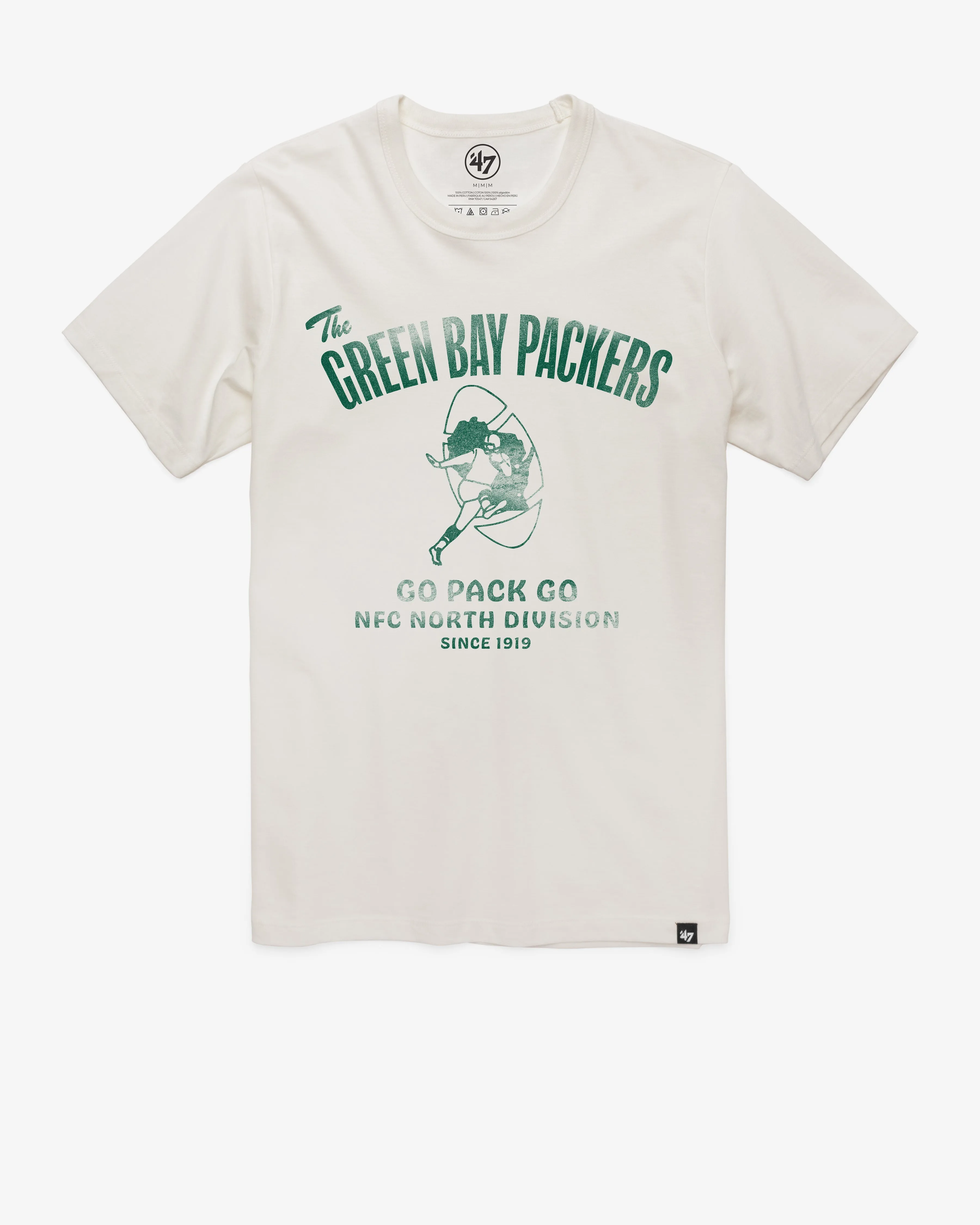 GREEN BAY PACKERS HISTORIC WIDE OPEN '47 FRANKLIN TEE sold by 47