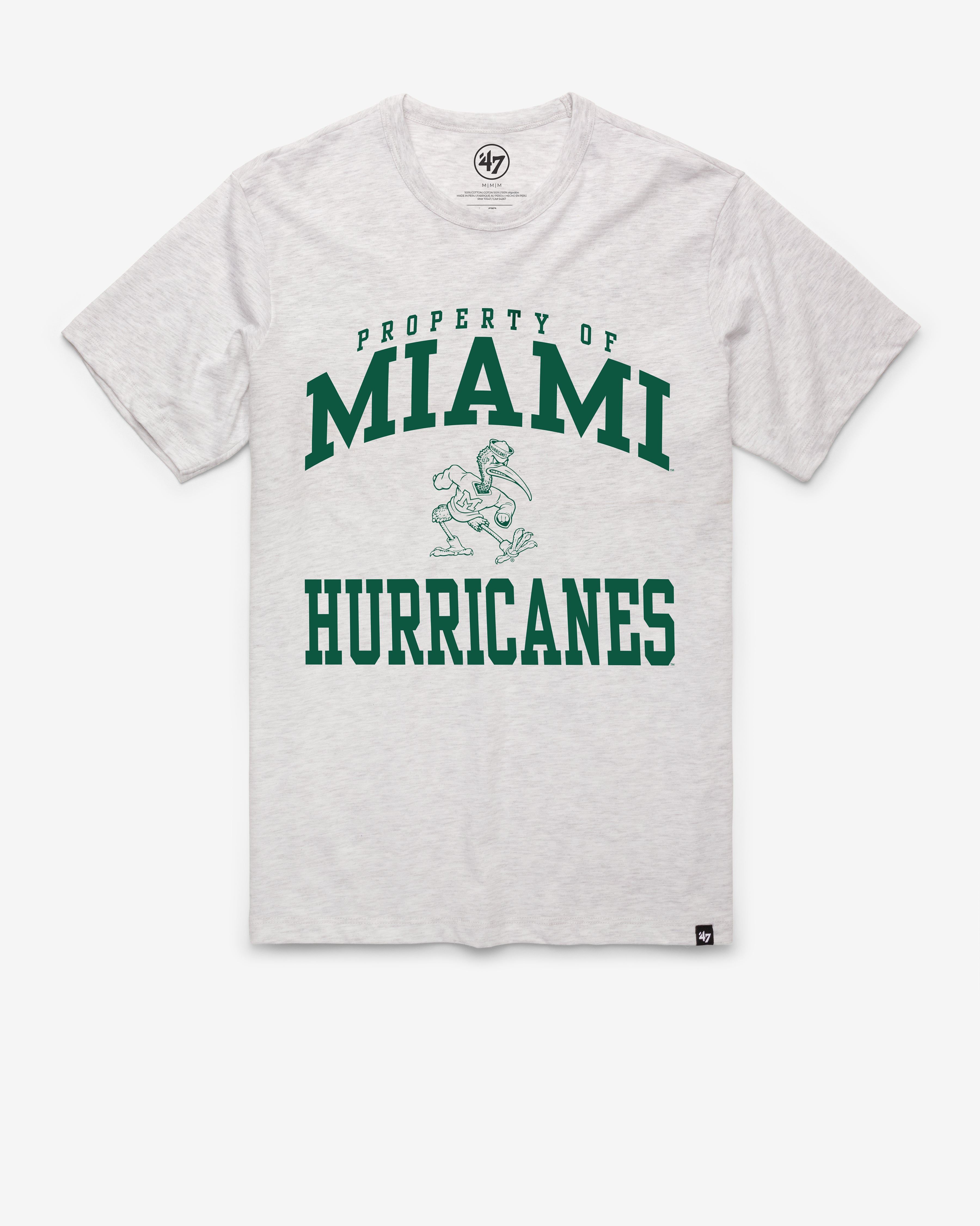 MIAMI HURRICANES VINTAGE PROPERTY OF ARCH '47 FRANKLIN TEE sold by 47