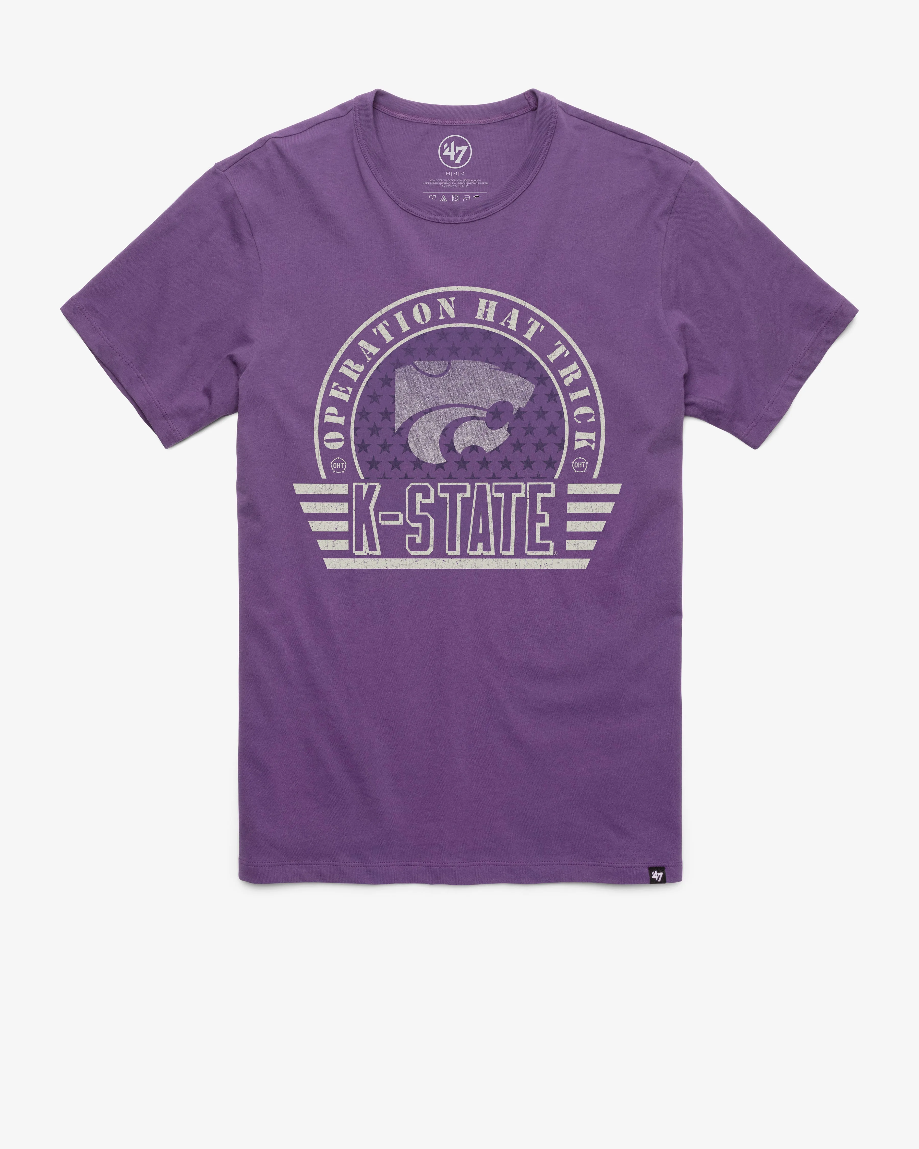 KANSAS STATE WILDCATS OPERATION HAT TRICK OHT CONVOY '47 FRANKLIN TEE sold by 47