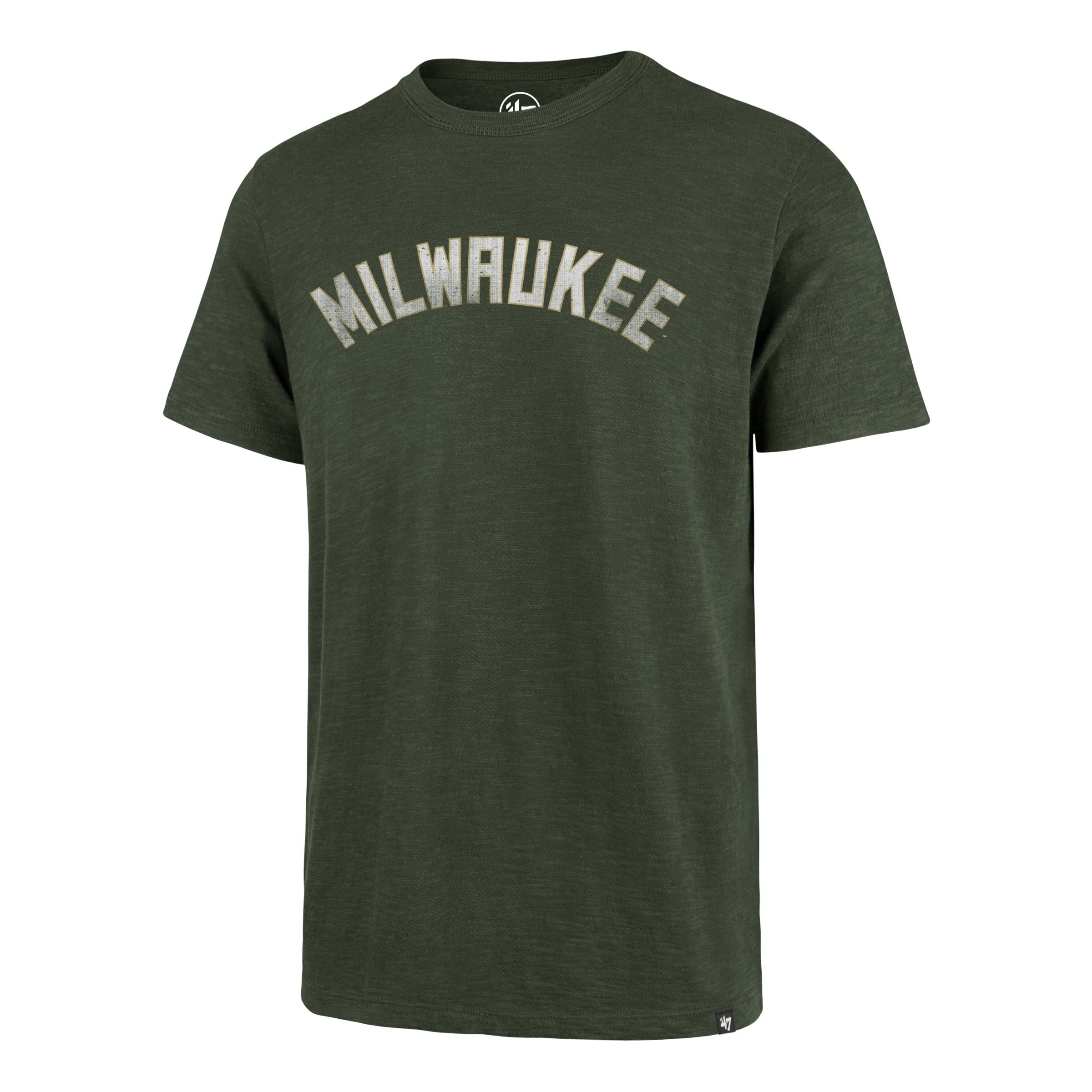 MILWAUKEE BUCKS GRIT WORDMARK '47 SCRUM TEE sold by 47