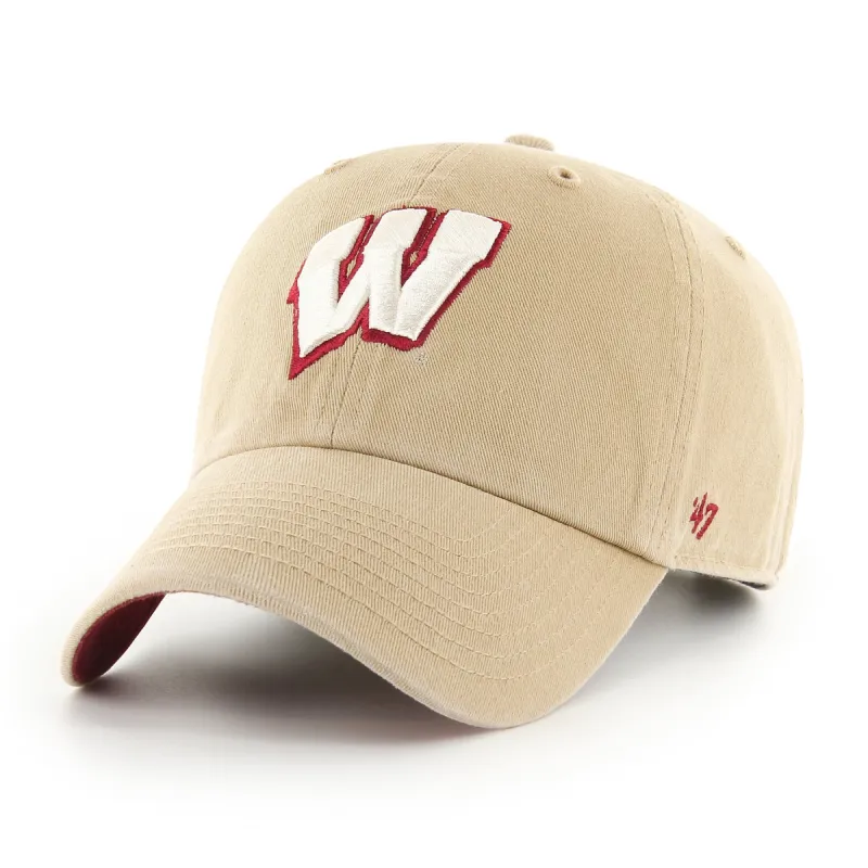 WISCONSIN BADGERS KHAKI BALLPARK '47 CLEAN UP sold by 47