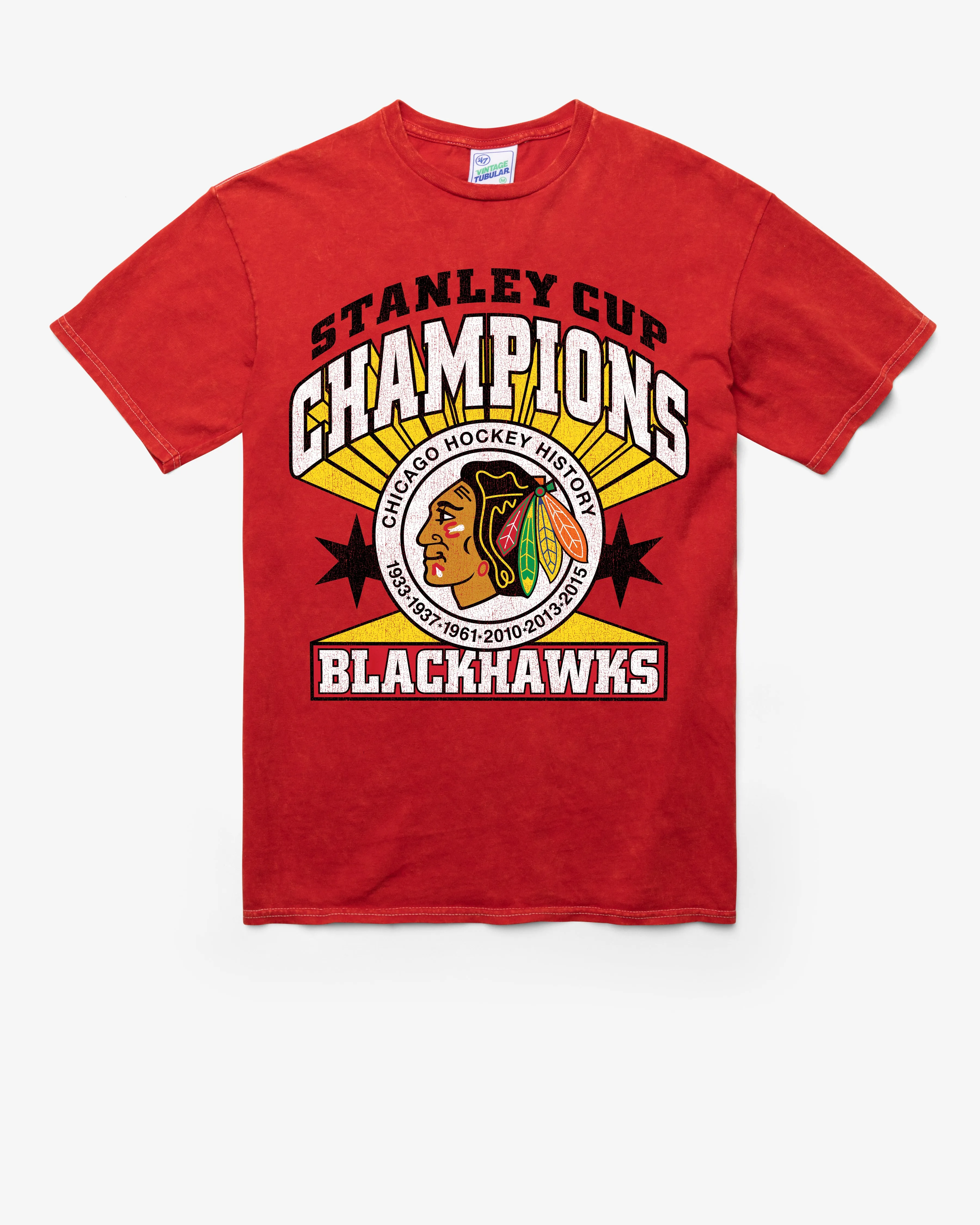 CHICAGO BLACKHAWKS VINTAGE STANLEY LOCKER VINTAGE '47 TUBULAR TEE sold by 47