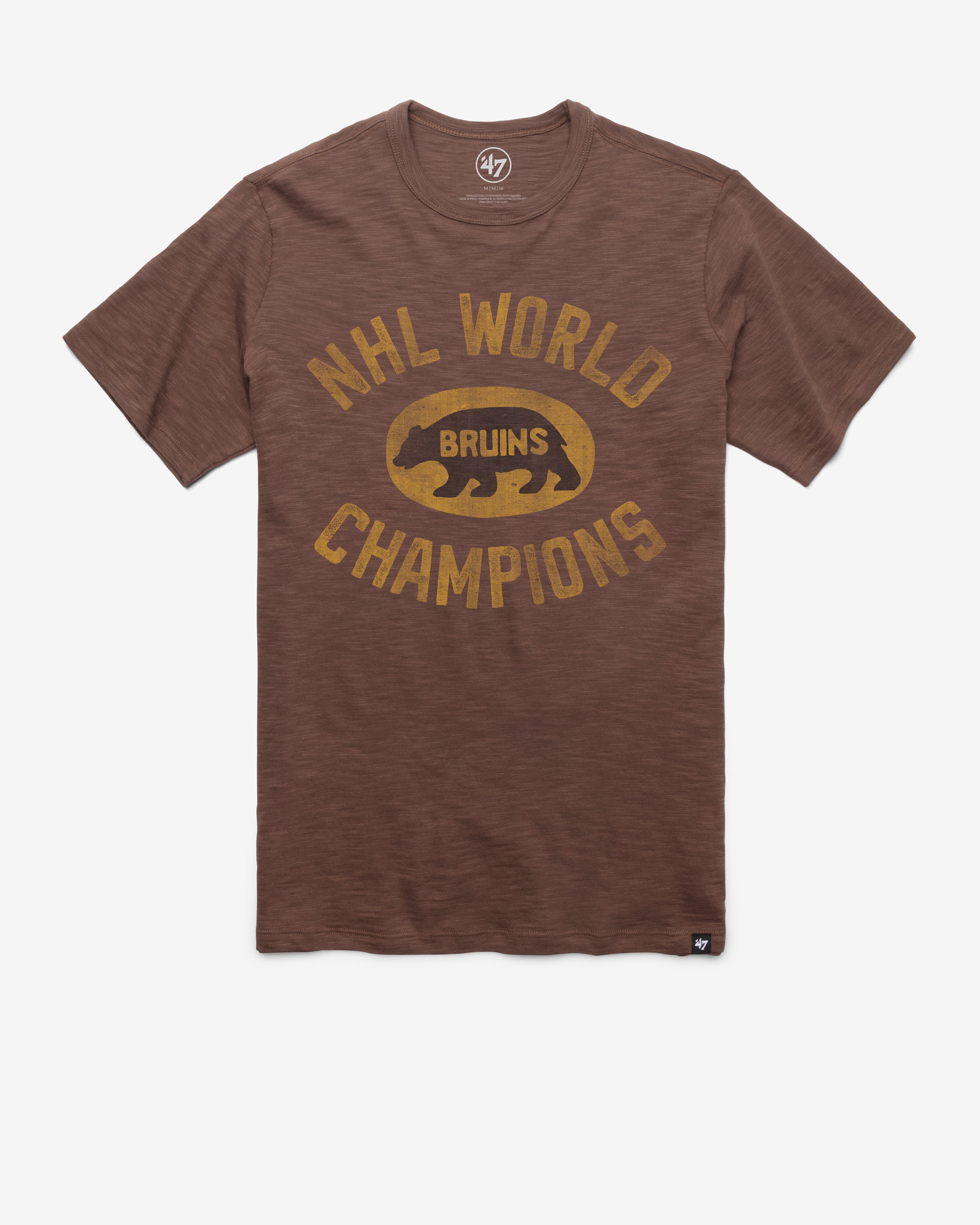 BOSTON BRUINS 100TH ANNIVERSARY EARLY YEARS GRIT '47 SCRUM TEE sold by 47