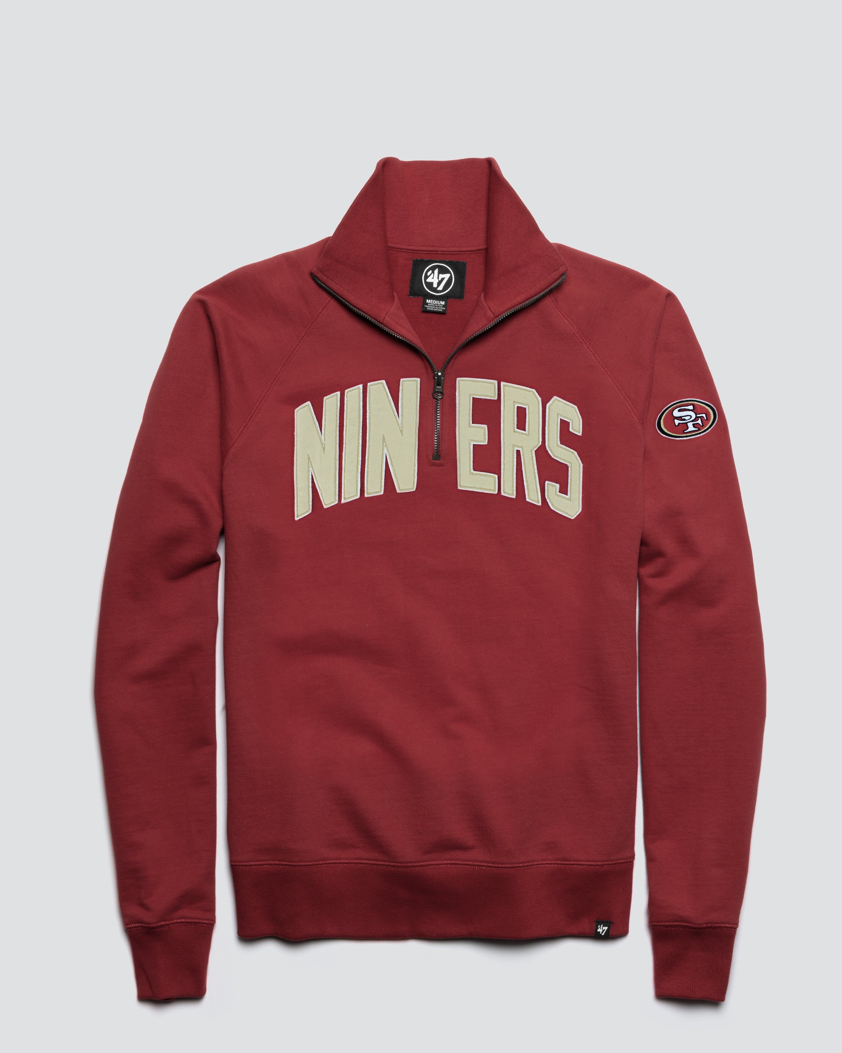 SAN FRANCISCO 49ERS BANKS '47 HARRIS SCRIMMAGE 1/4 ZIP sold by 47