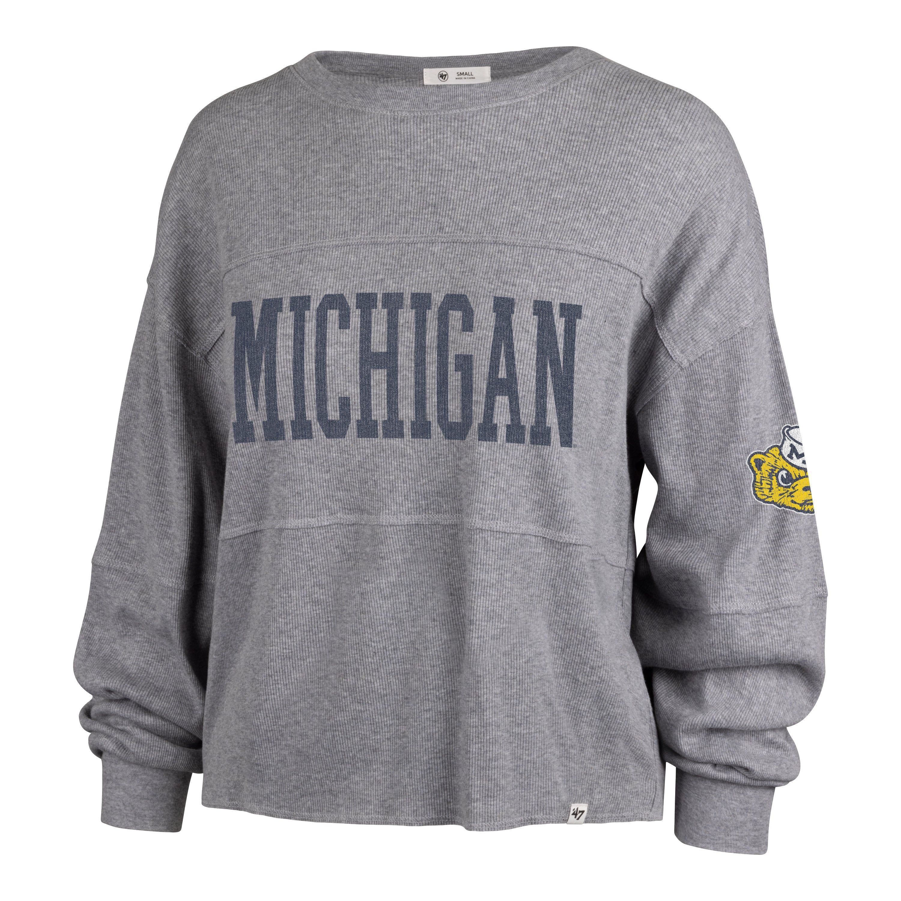 MICHIGAN WOLVERINES VINTAGE GET LOUD '47 JADA LONG SLEEVE TEE WOMENS sold by 47