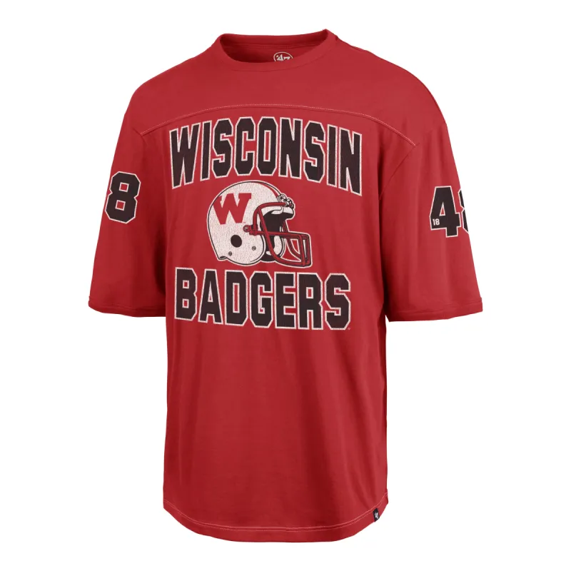 WISCONSIN BADGERS GRIDIRON RUSH '47 BRIGHTON TEE made by 47
