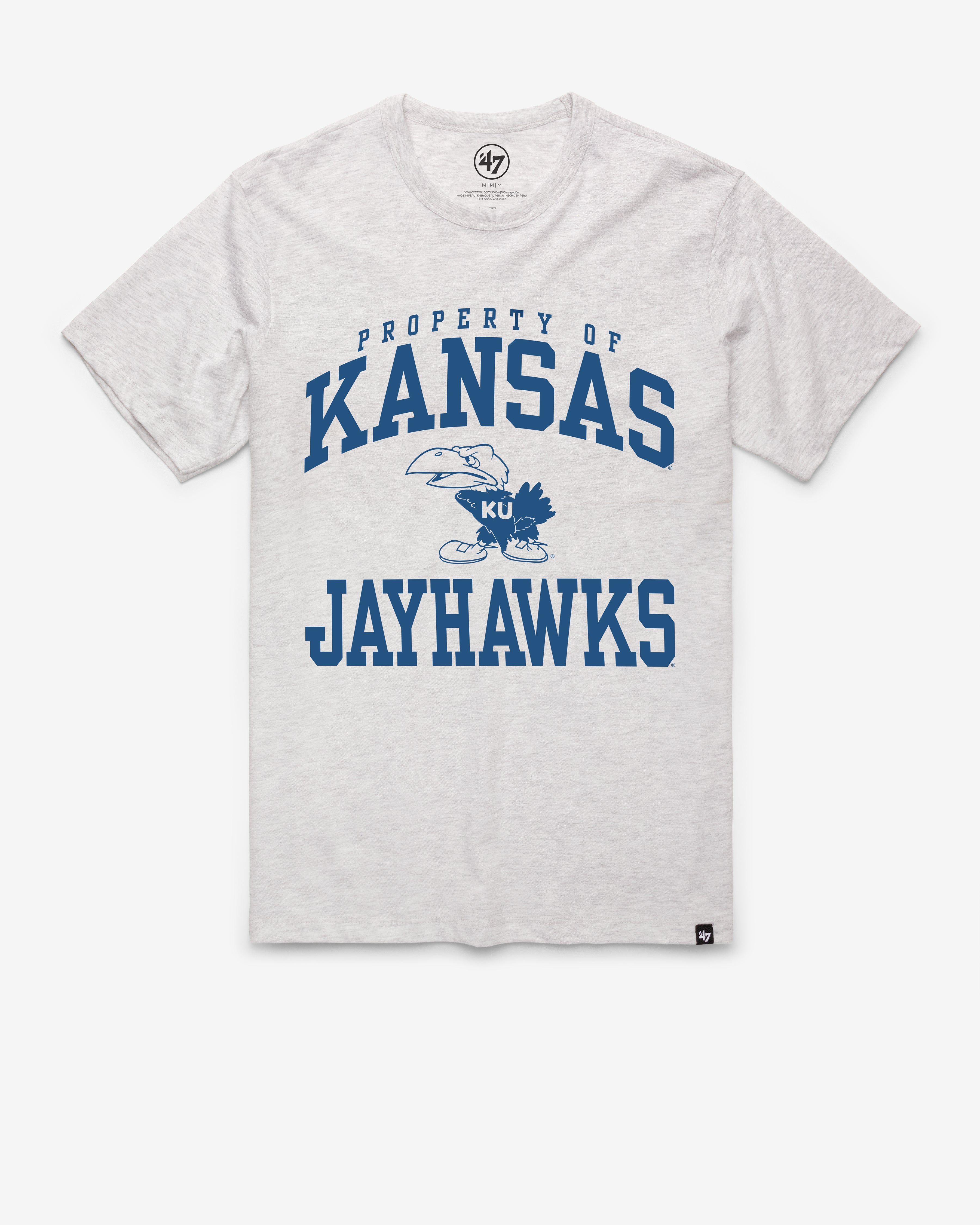 KANSAS JAYHAWKS VINTAGE PROPERTY OF ARCH '47 FRANKLIN TEE sold by 47