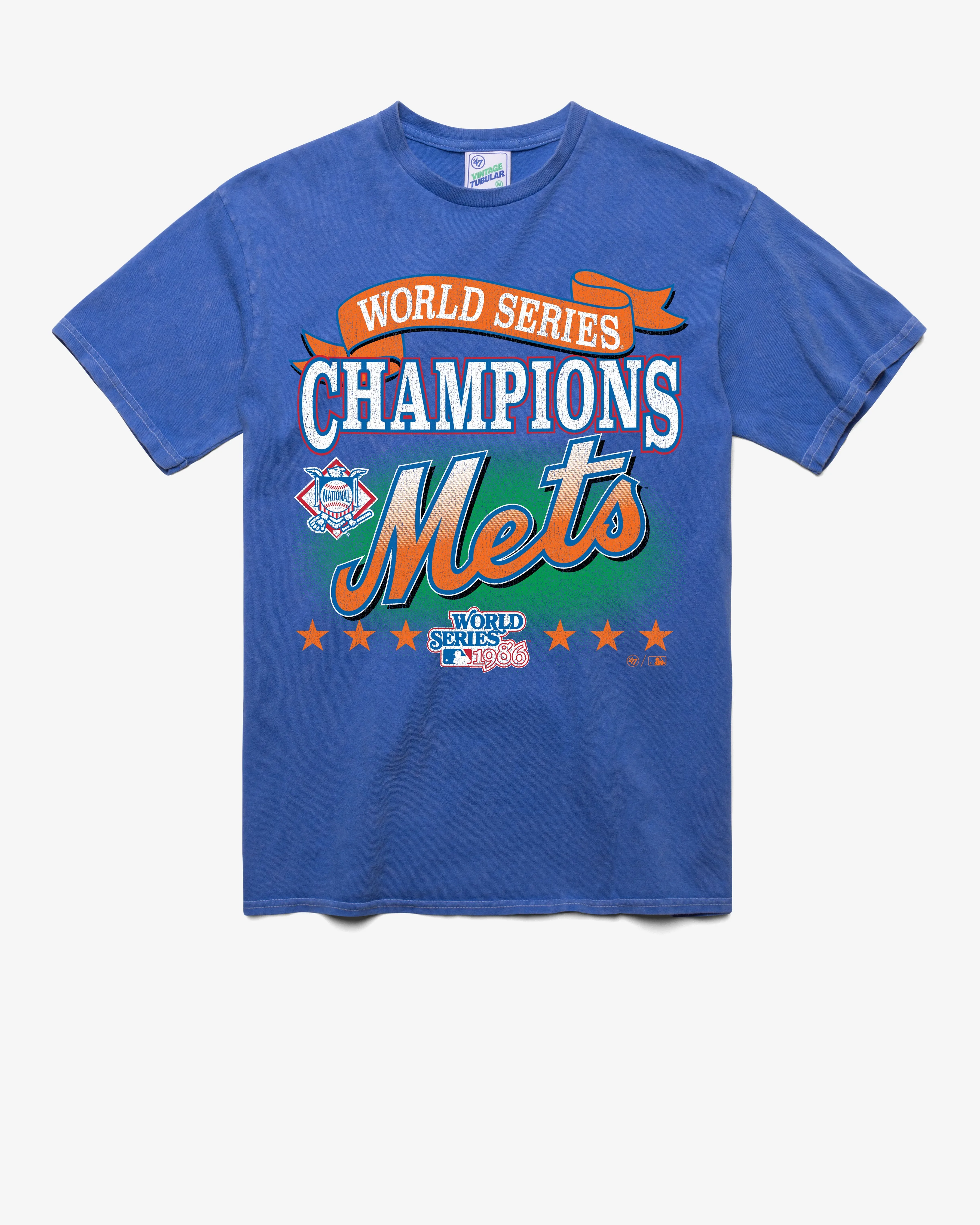 NEW YORK METS COOPERSTOWN WORLD SERIES LOCKER '47 VINTAGE TUBULAR TEE sold by 47