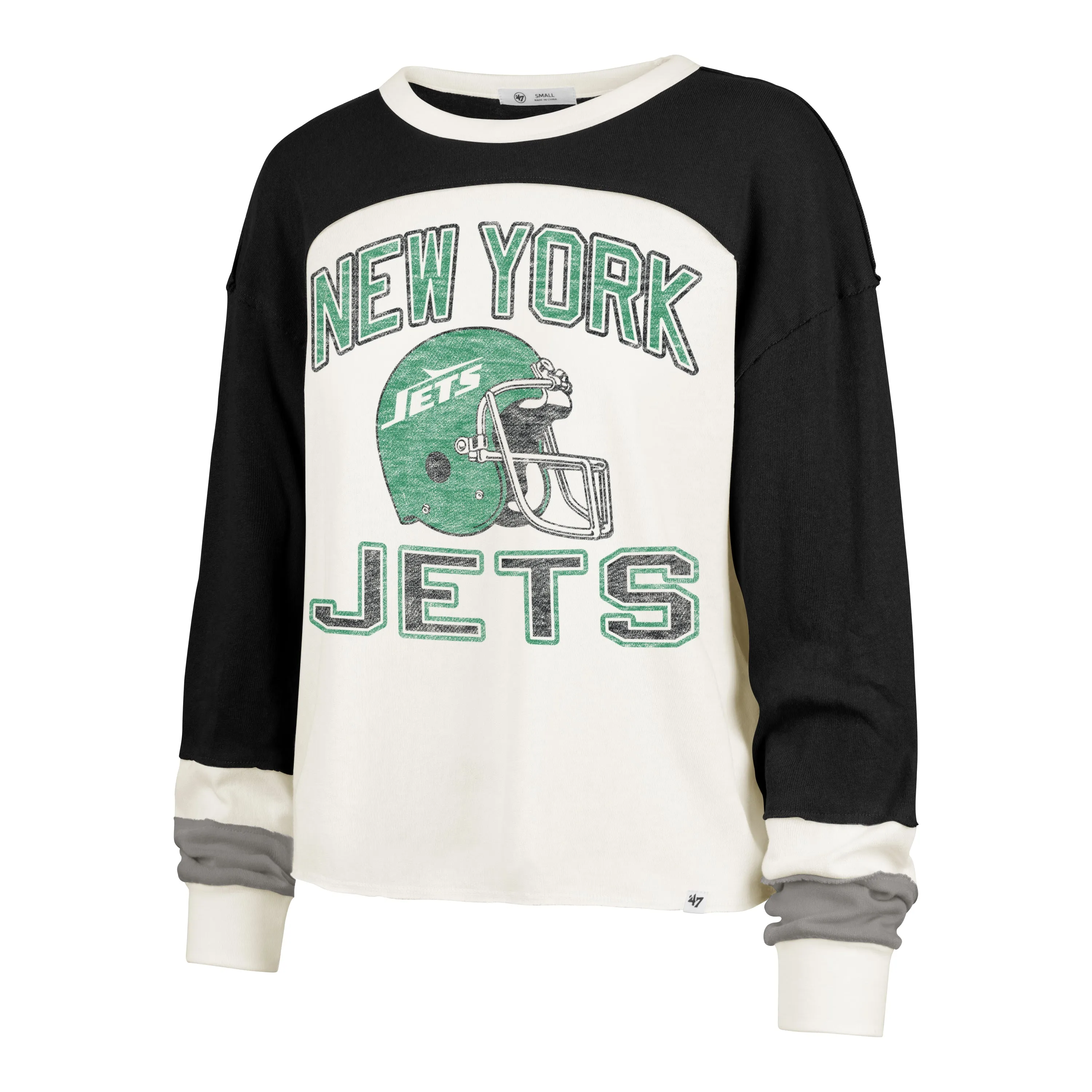 NEW YORK JETS HISTORIC GRIDIRON CURVE '47 TONI LONG SLEEVE TEE WOMENS sold by 47