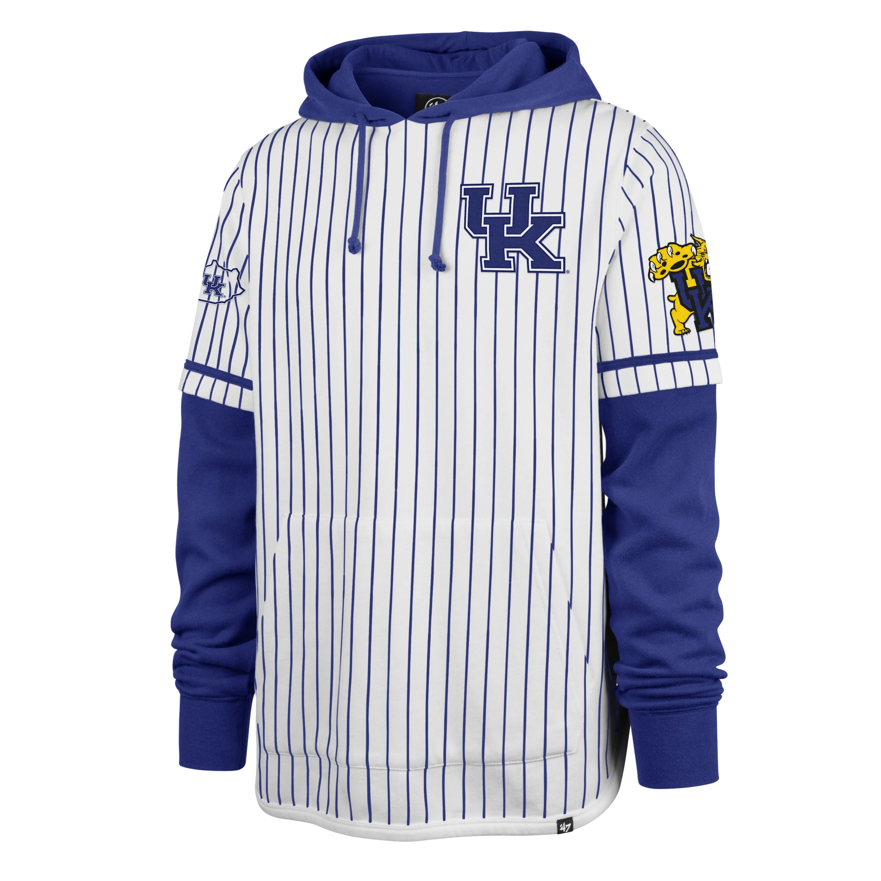 KENTUCKY WILDCATS PINSTRIPE '47 SHORTSTOP PULLOVER HOOD sold by 47
