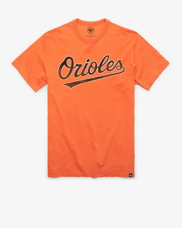 BALTIMORE ORIOLES GRIT WORDMARK '47 SCRUM TEE sold by 47