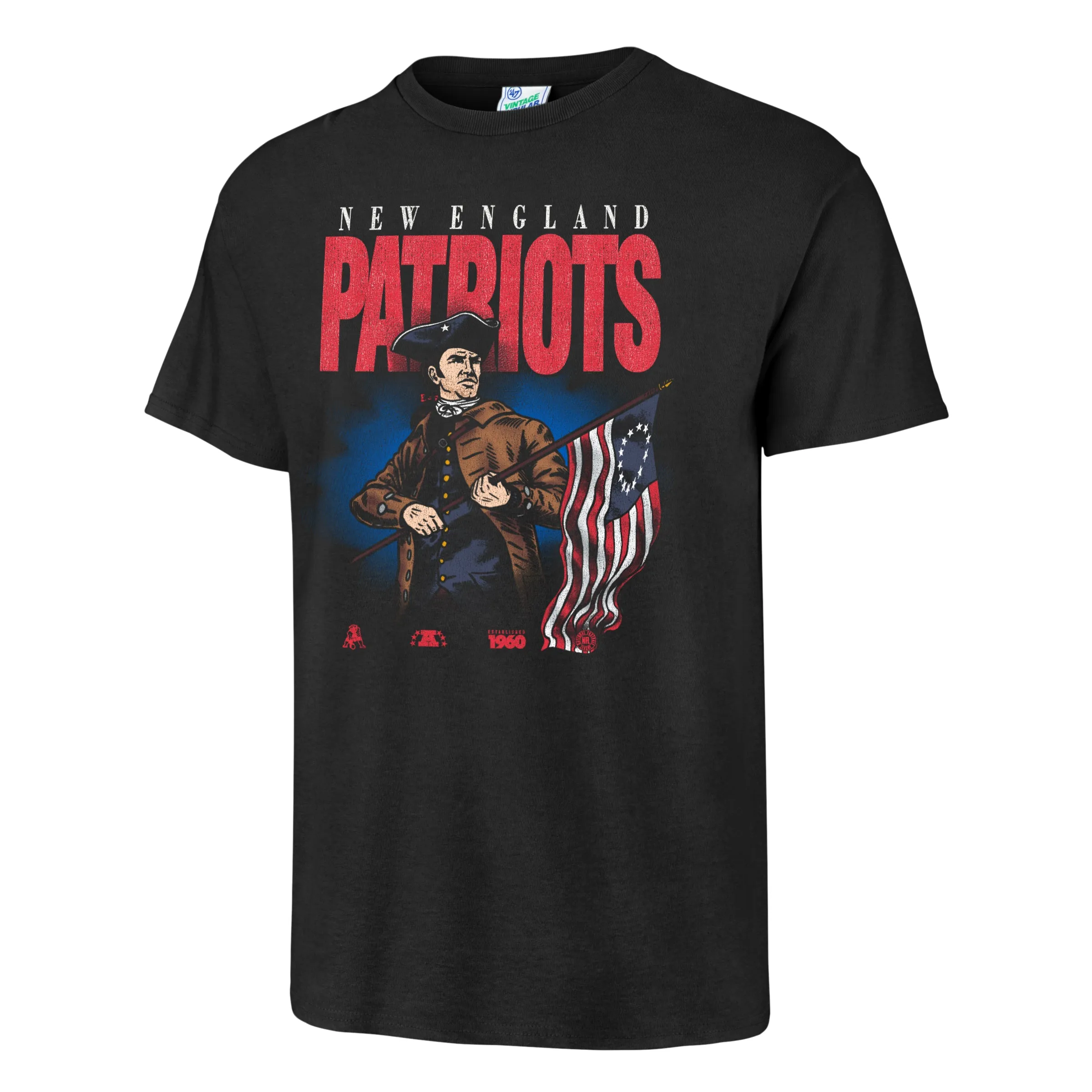 NEW ENGLAND PATRIOTS HISTORIC WITNESS TRADITION VINTAGE '47 TUBULAR TEE sold by 47