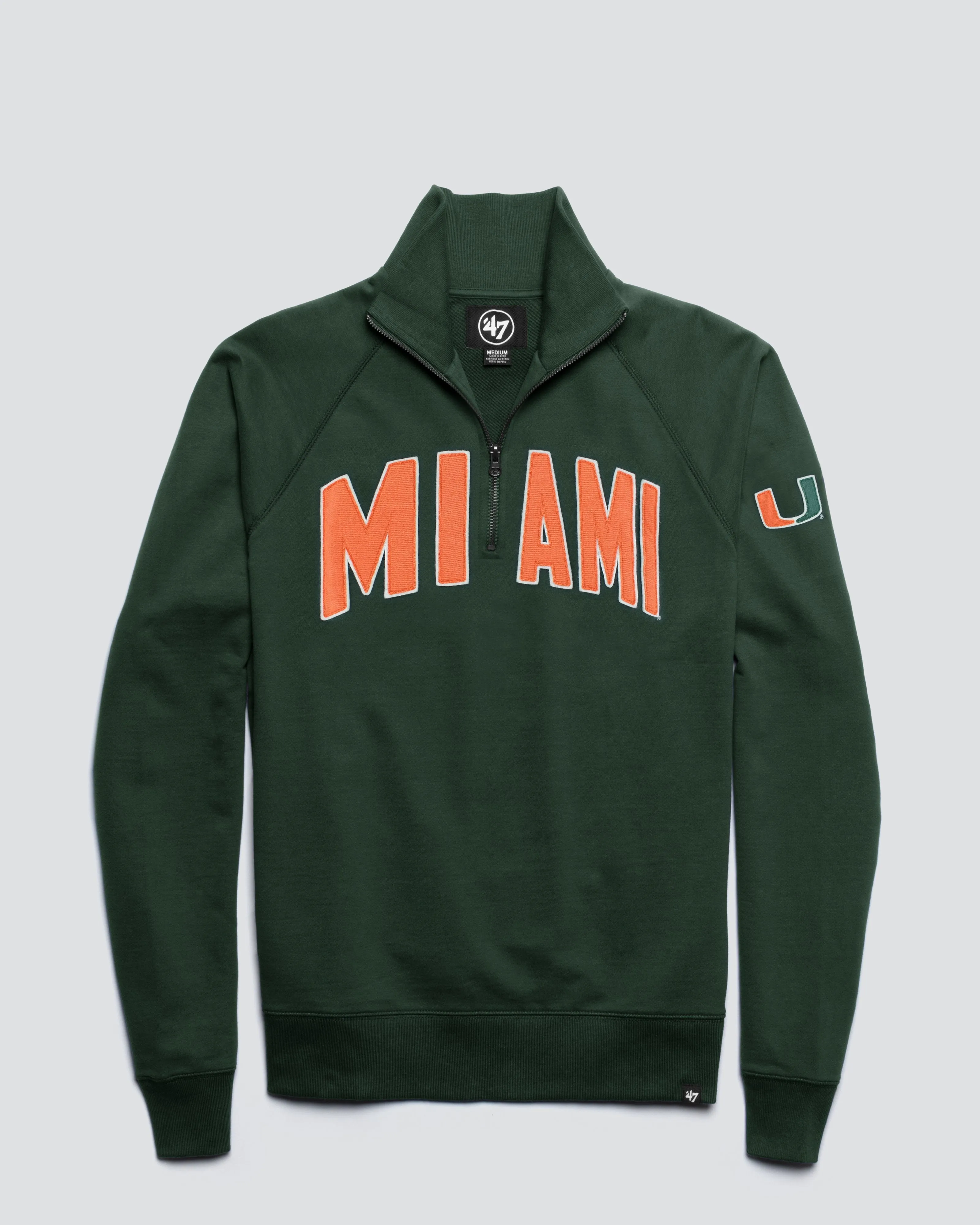 MIAMI HURRICANES BANKS '47 HARRIS SCRIMMAGE 1/4 ZIP sold by 47