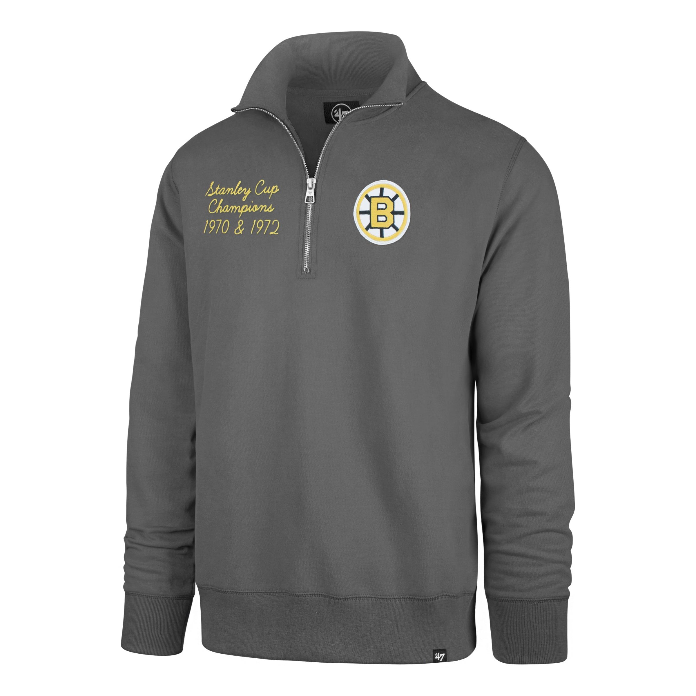 BOSTON BRUINS 100TH ANNIVERSARY BIG BAD BRUINS DOUBLE STACK STRIKER '47 1/4 ZIP sold by 47