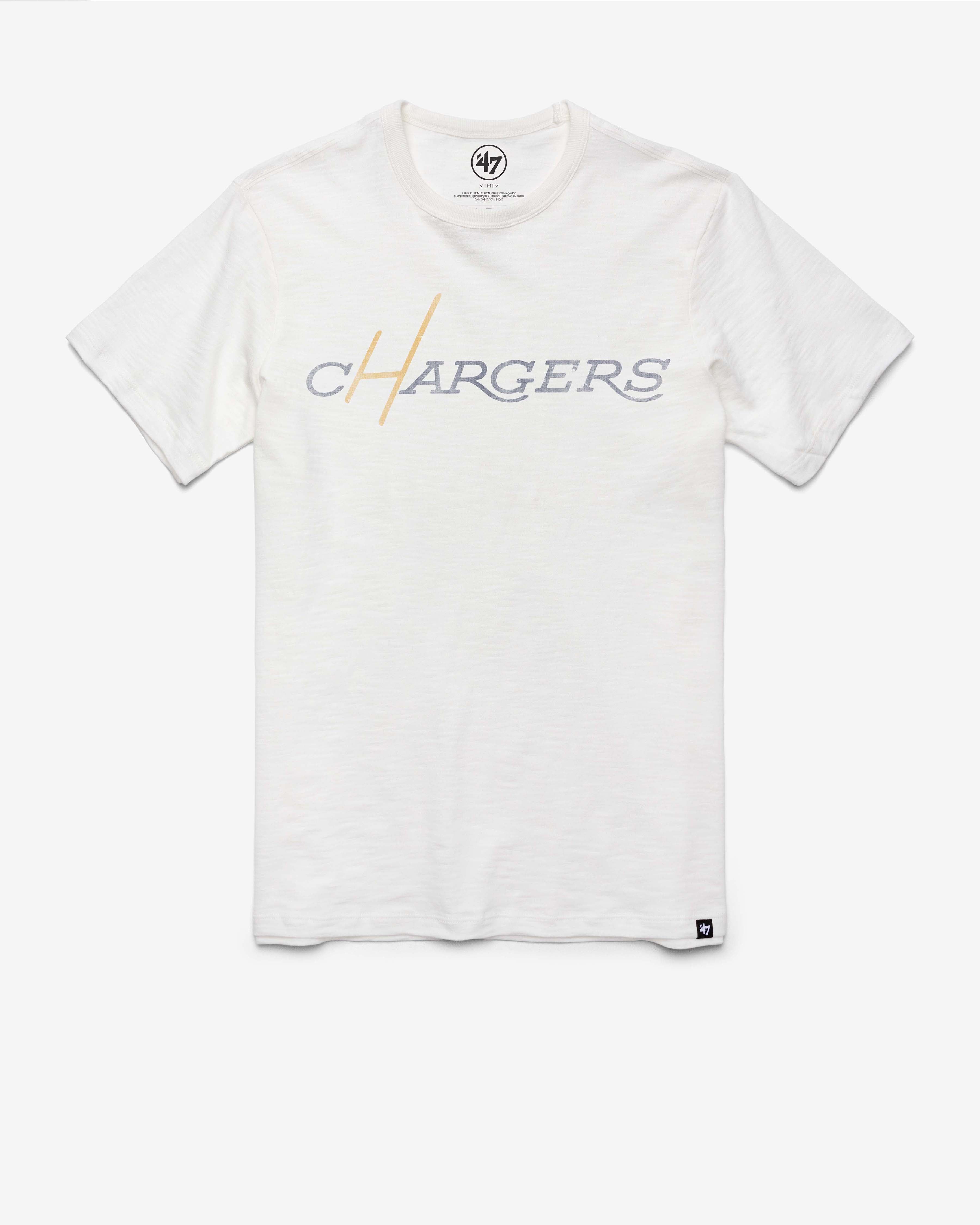 LOS ANGELES CHARGERS HISTORIC GRIT VINTAGE '47 SCRUM TEE sold by 47