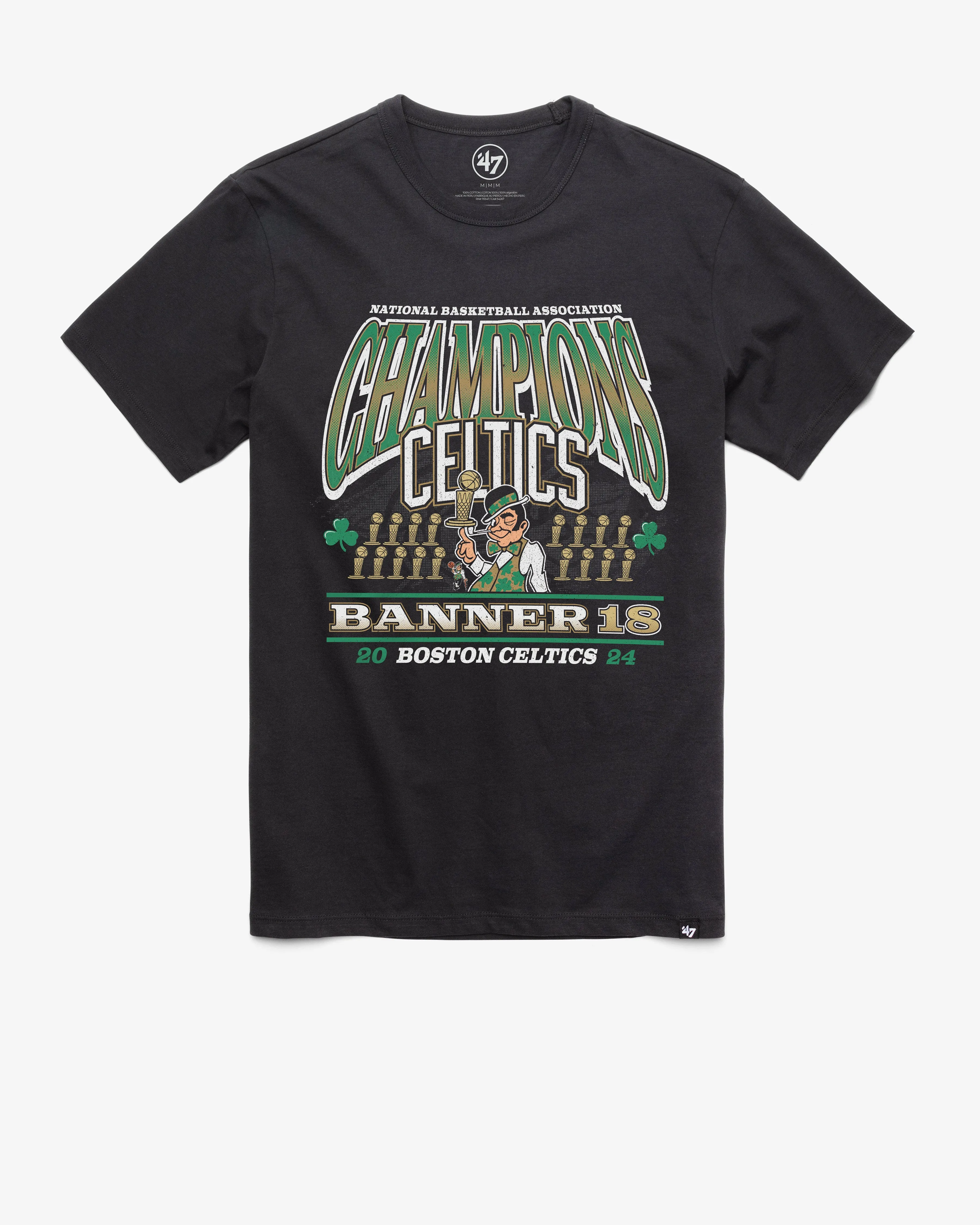 BOSTON CELTICS 2024 NBA CHAMPIONS '47 FRANKLIN TEE sold by 47