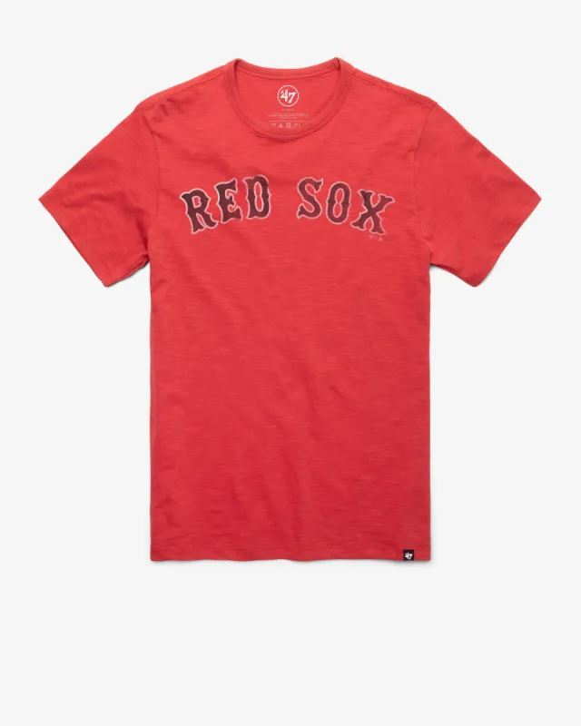 BOSTON RED SOX GRIT WORDMARK '47 SCRUM TEE sold by 47