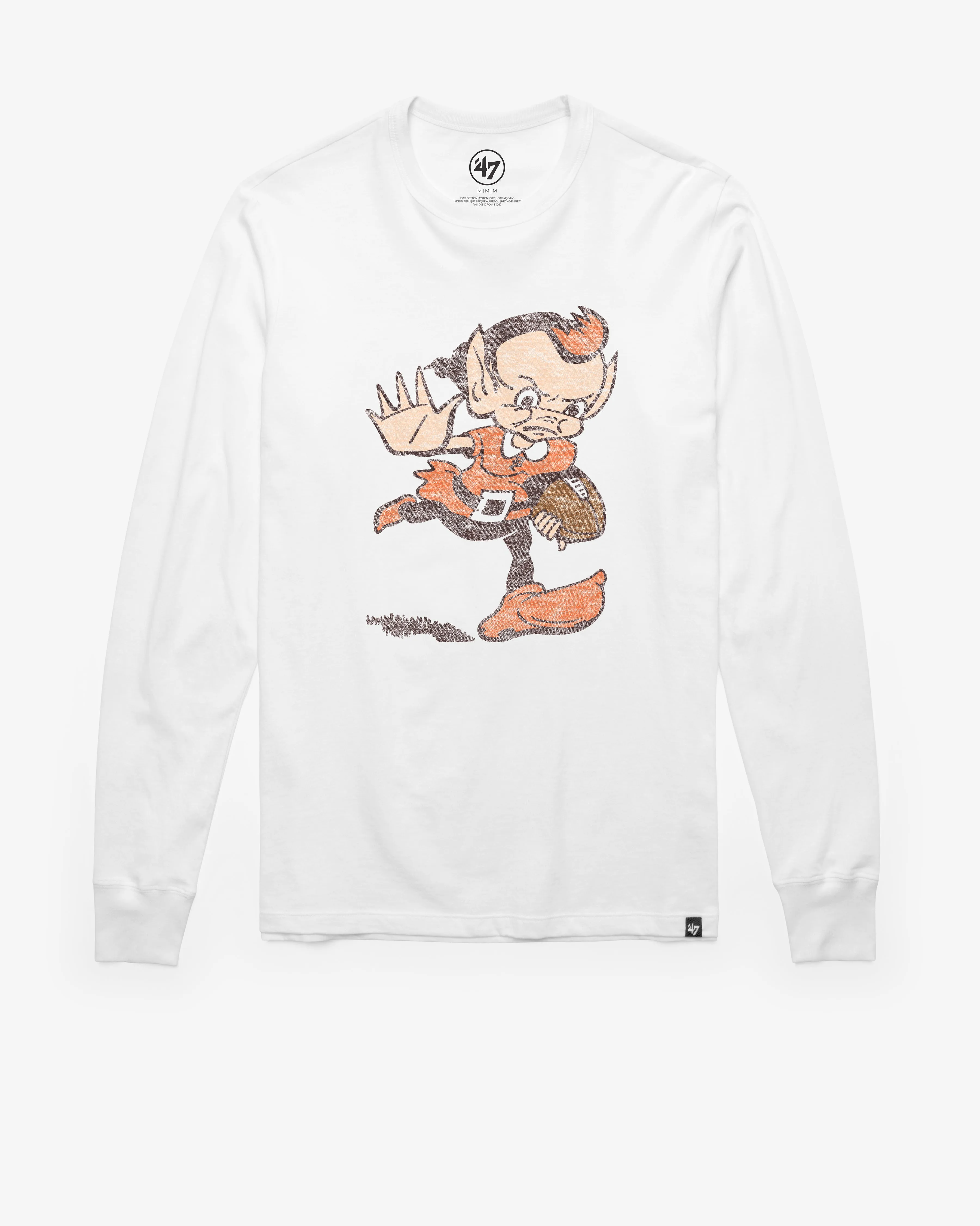 CLEVELAND BROWNS HISTORIC PREMIER '47 FRANKLIN LONG SLEEVE TEE sold by 47