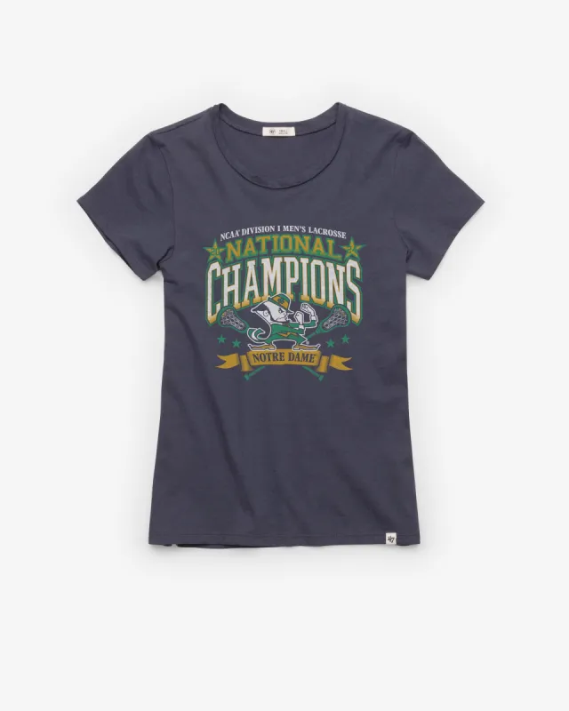 NOTRE DAME FIGHTIN IRISH NCAA LACROSSE NATIONAL CHAMPS '47 FRANKIE TEE WOMENS sold by 47