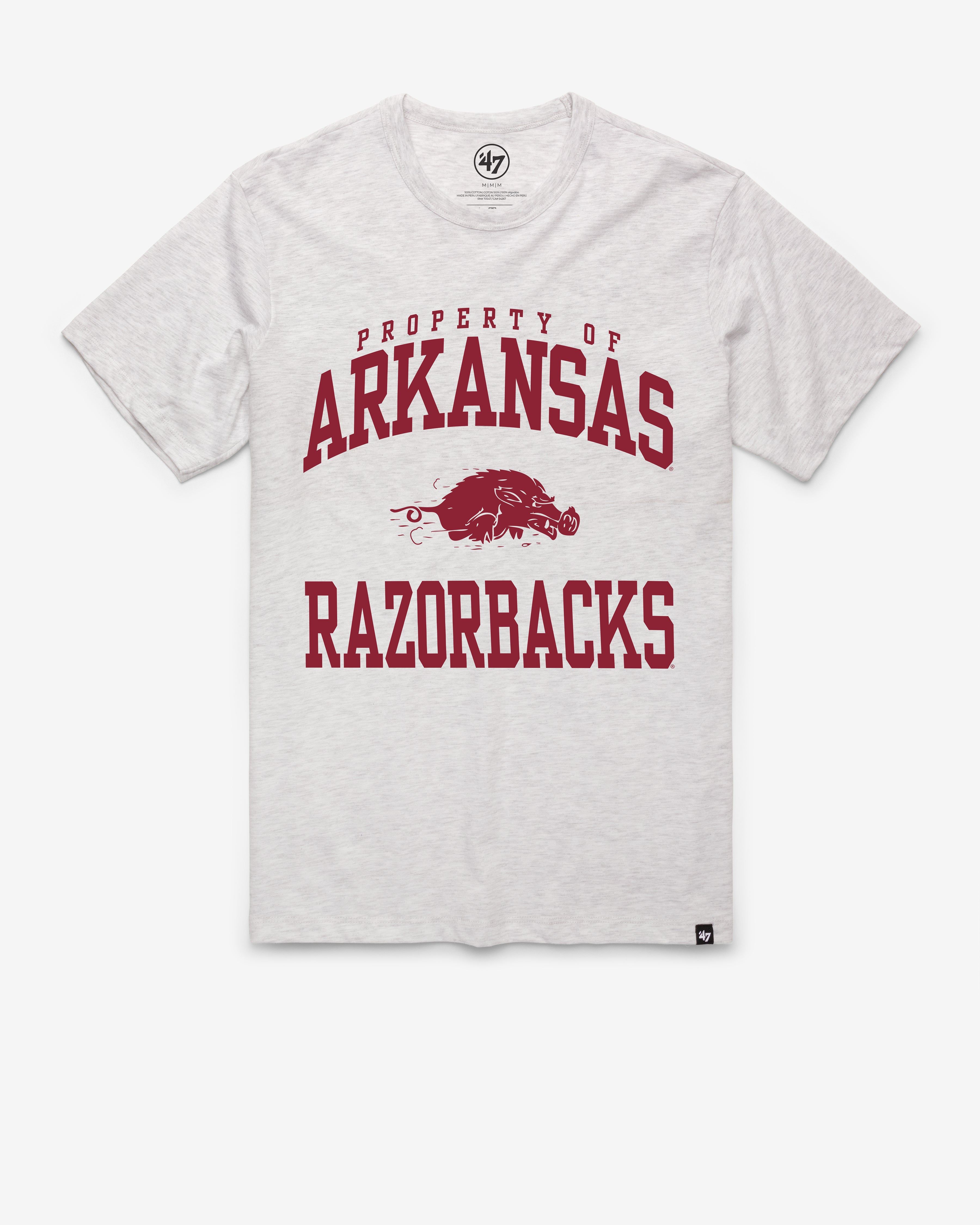 ARKANSAS RAZORBACKS VINTAGE PROPERTY OF ARCH '47 FRANKLIN TEE sold by 47