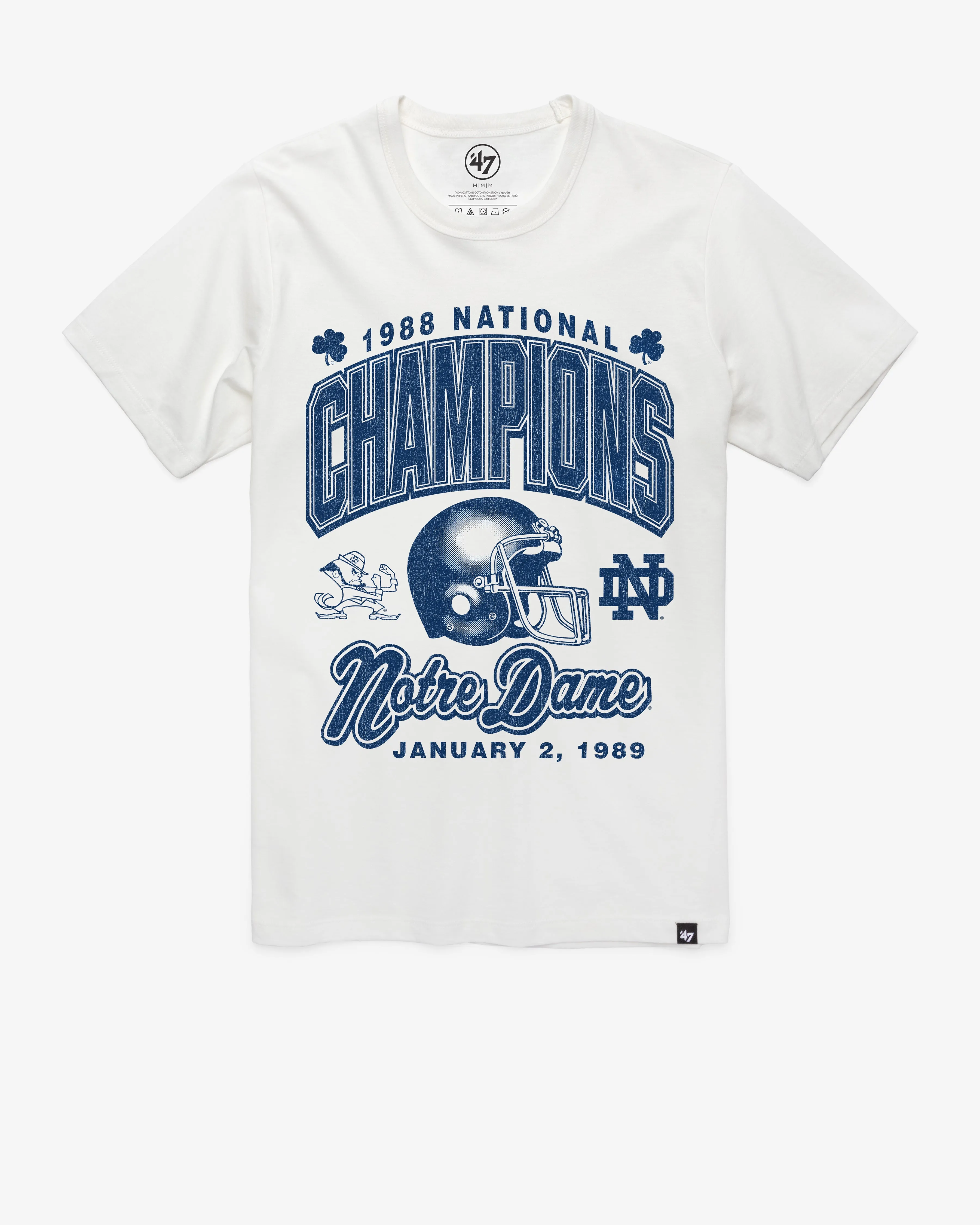 NOTRE DAME FIGHTING IRISH MONOCHROME '47 FRANKLIN TEE sold by 47