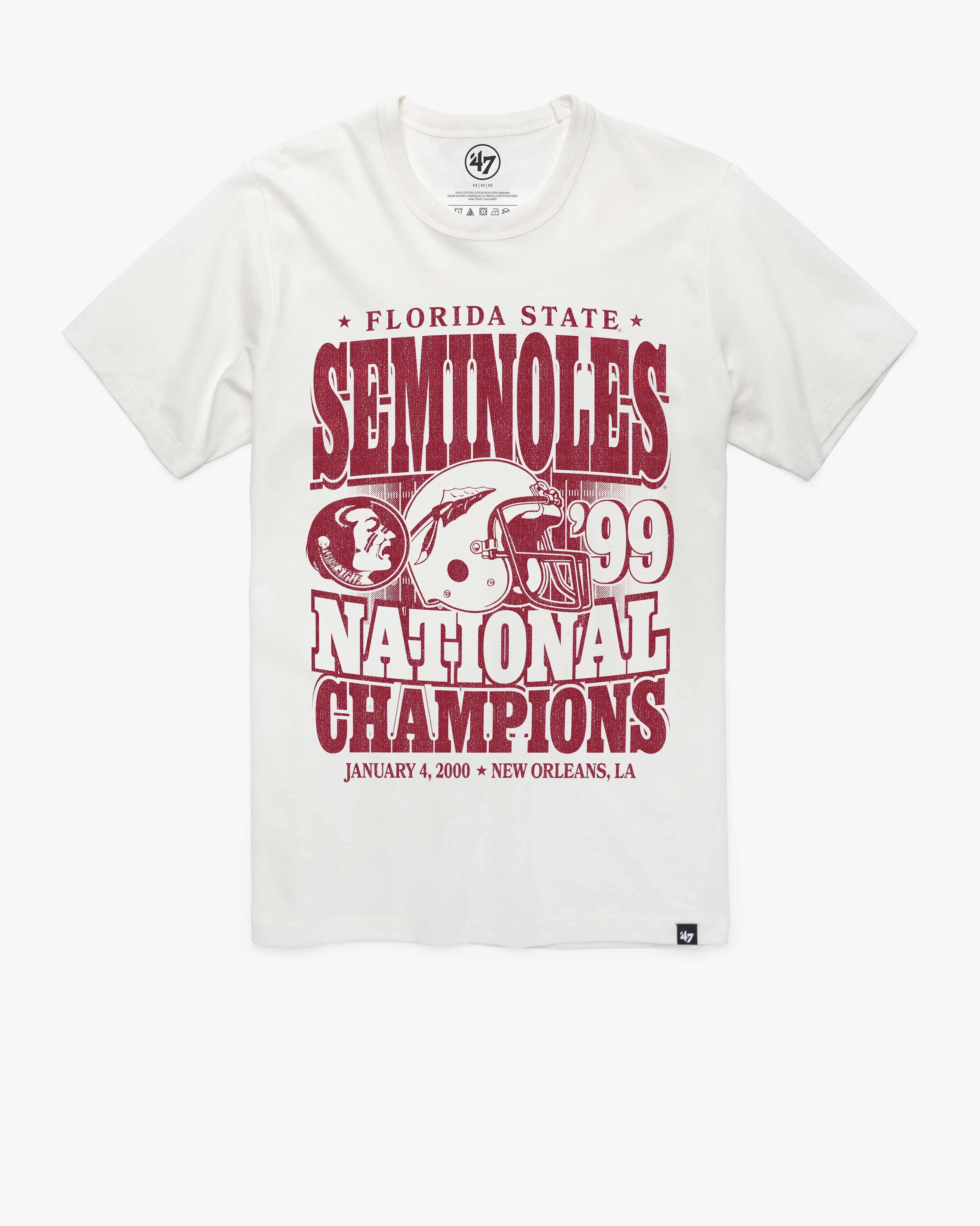 FLORIDA STATE SEMINOLES MONOCHROME '47 FRANKLIN TEE sold by 47