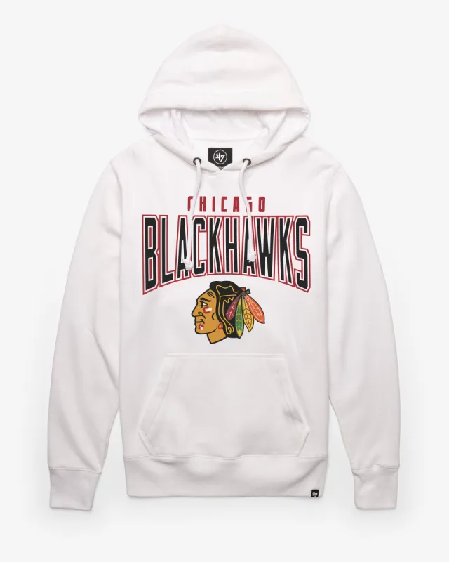 CHICAGO BLACKHAWKS TEAM ELEMENTS ARCH '47 HEADLINE HOOD sold by 47