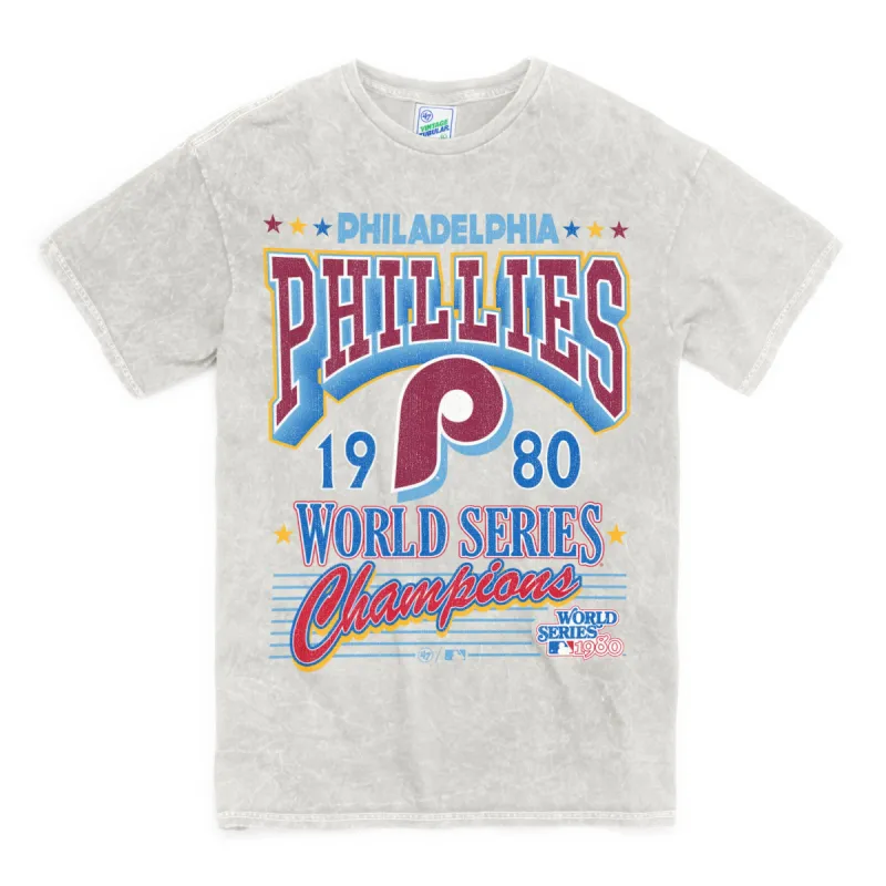 PHILADELPHIA PHILLIES 1980 WORLD SERIES ROCKER '47 VINTAGE TUBULAR TEE sold by 47