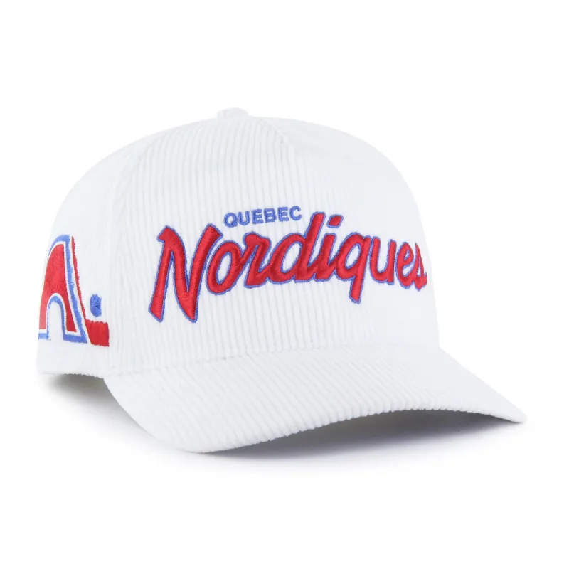 QUEBEC NORDIQUES VINTAGE CROSSTOWN CORD ARCH '47 HITCH sold by 47