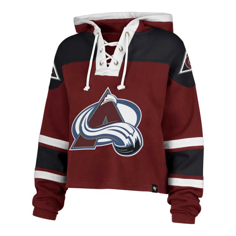 COLORADO AVALANCHE CROPPED SUPERIOR '47 LACER HOOD WOMENS sold by 47