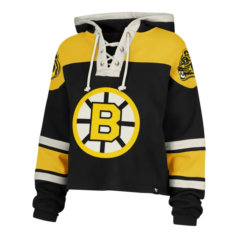 BOSTON BRUINS VINTAGE CROPPED SUPERIOR '47 LACER HOOD WOMENS sold by 47