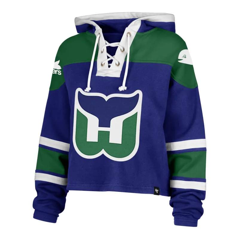 HARTFORD WHALERS VINTAGE CROPPED SUPERIOR '47 LACER HOOD WOMENS sold by 47