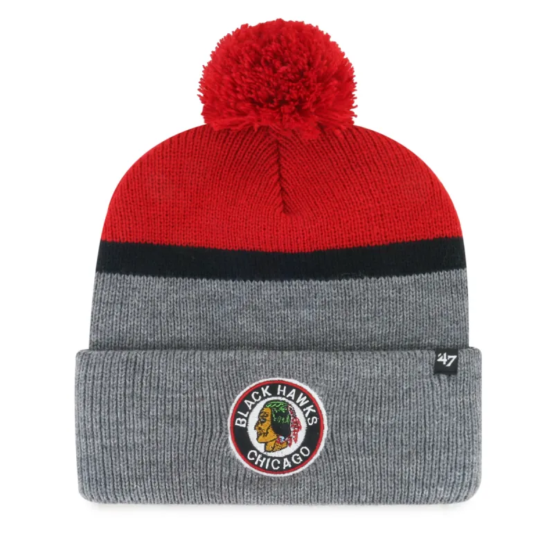 CHICAGO BLACKHAWKS VINTAGE SPLIT SHADOW '47 CUFF KNIT sold by 47