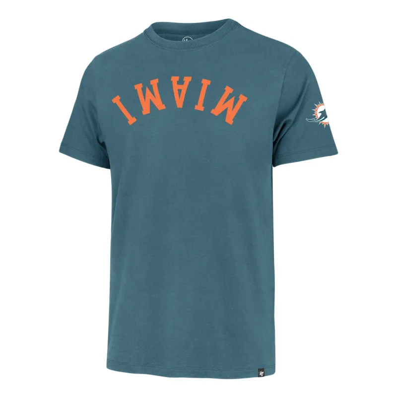 MIAMI DOLPHINS UPSIDE DOWN TWO PEAT '47 FRANKLIN TEE sold by 47