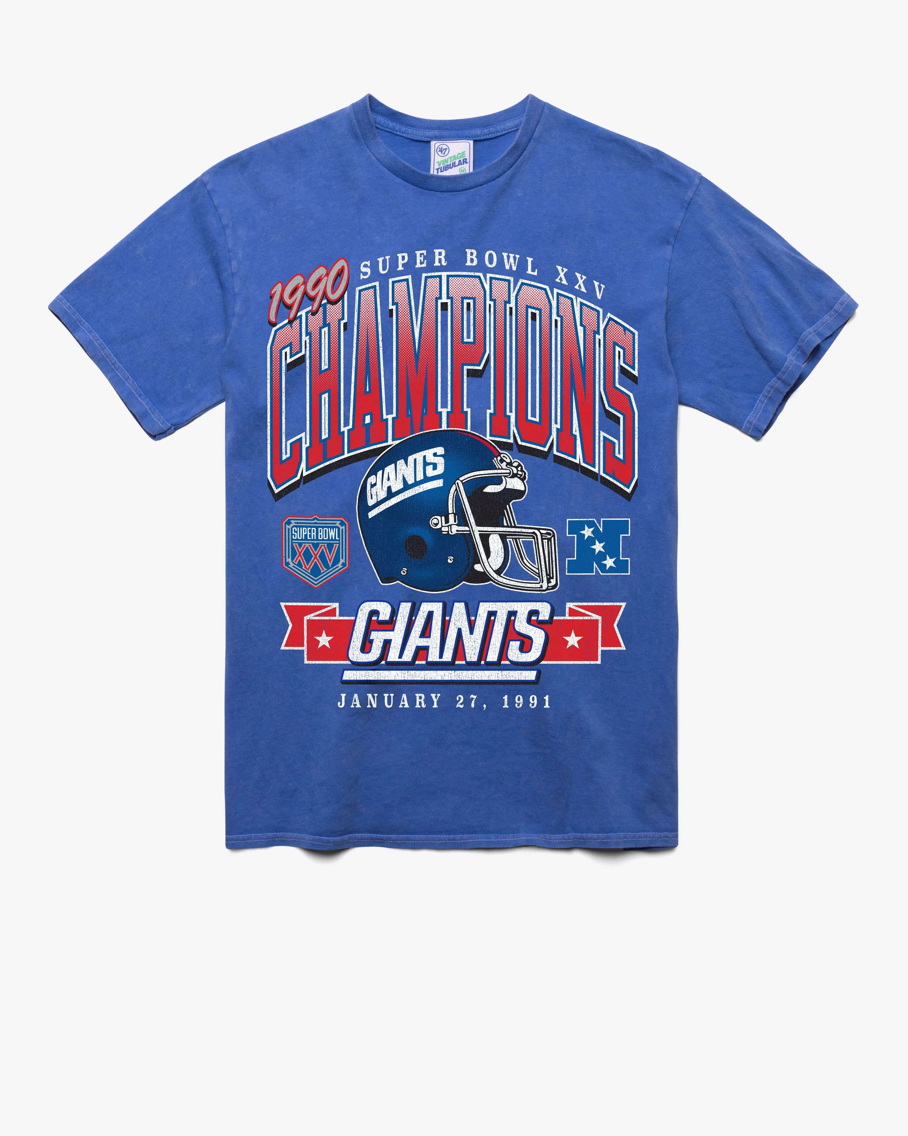 NEW YORK GIANTS SB GRIDIRON LOCKER '47 VINTAGE TUBULAR TEE sold by 47