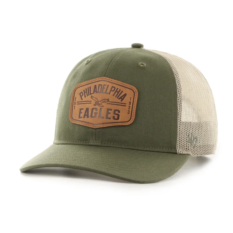 PHILADELPHIA EAGLES HISTORIC HIDEBOUND '47 TRUCKER RF RELAXED FIT made by 47