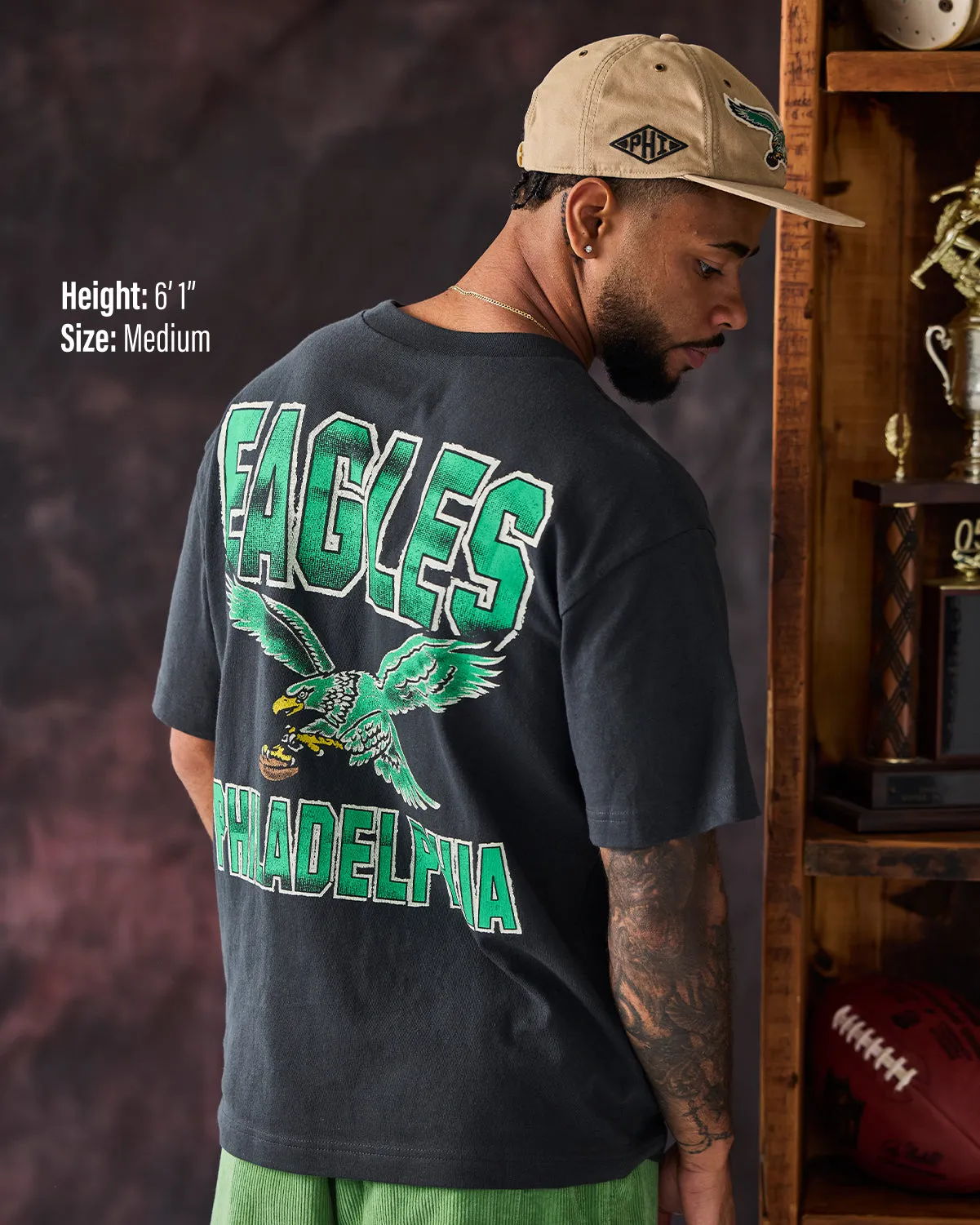 NEW ENGLAND PATRIOTS HISTORIC PANTHEON STACKER '47 FOUNDATION TEE sold by 47 product image thumbnail 3