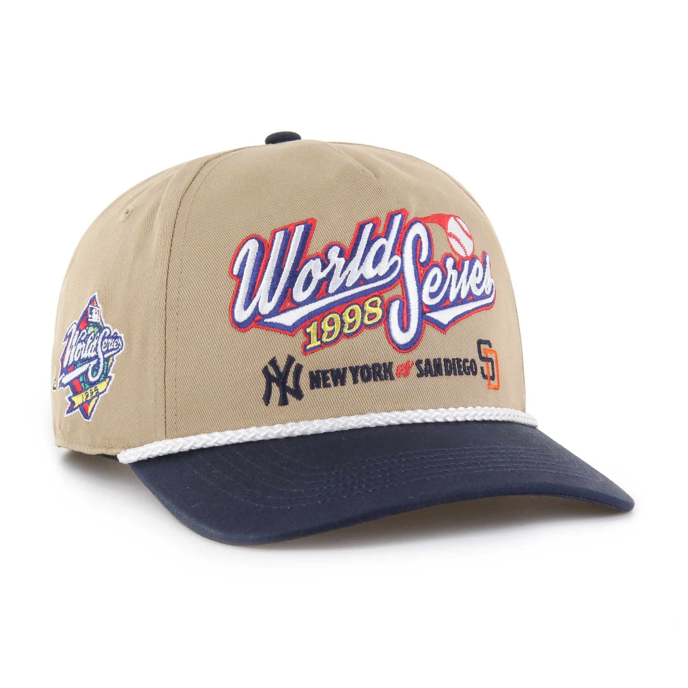 NEW YORK YANKEES VS. SAN DIEGO PADRES DUELING WORLD SERIES RIVALRY '47 HITCH sold by 47