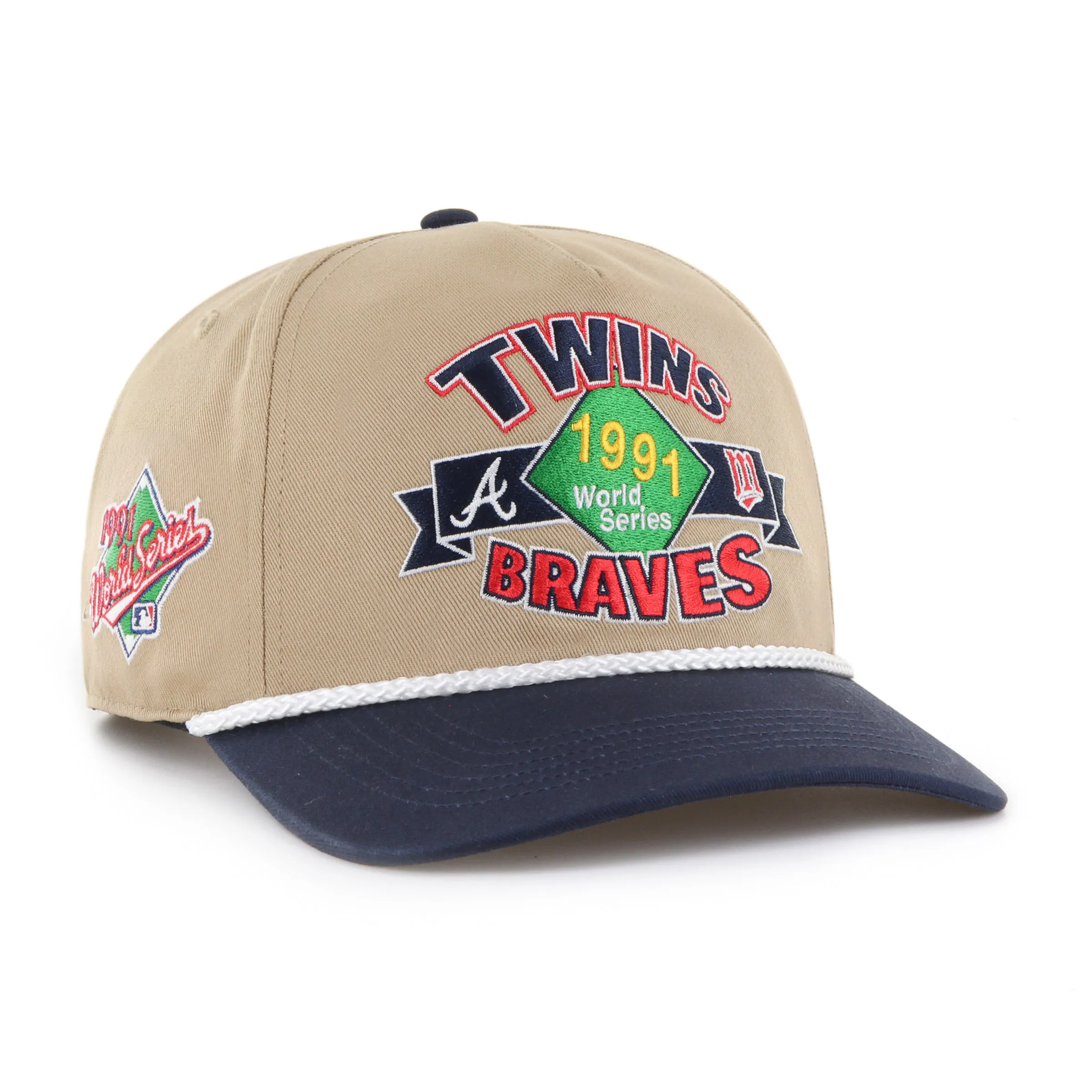 ATLANTA BRAVES VS. MINNESOTA TWINS DUELING WORLD SERIES RIVALRY '47 HITCH sold by 47