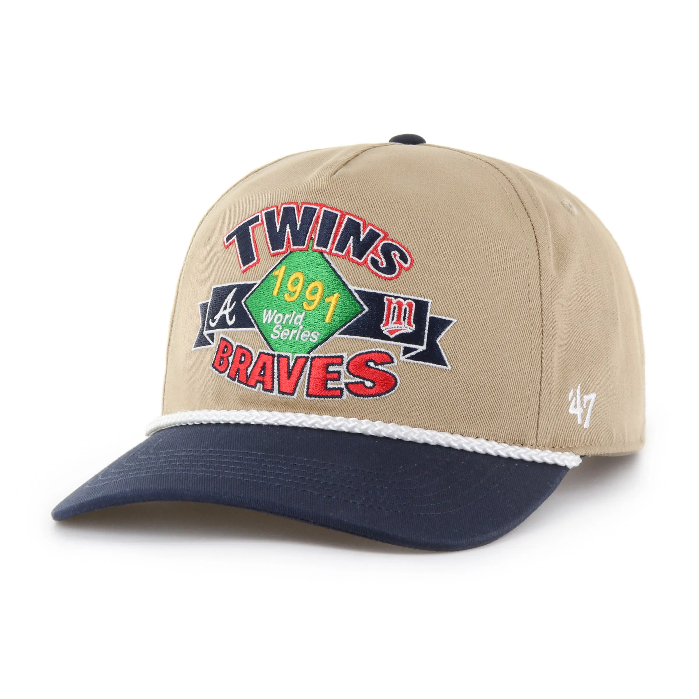 ATLANTA BRAVES VS. MINNESOTA TWINS DUELING WORLD SERIES RIVALRY '47 HITCH sold by 47 product image thumbnail 4