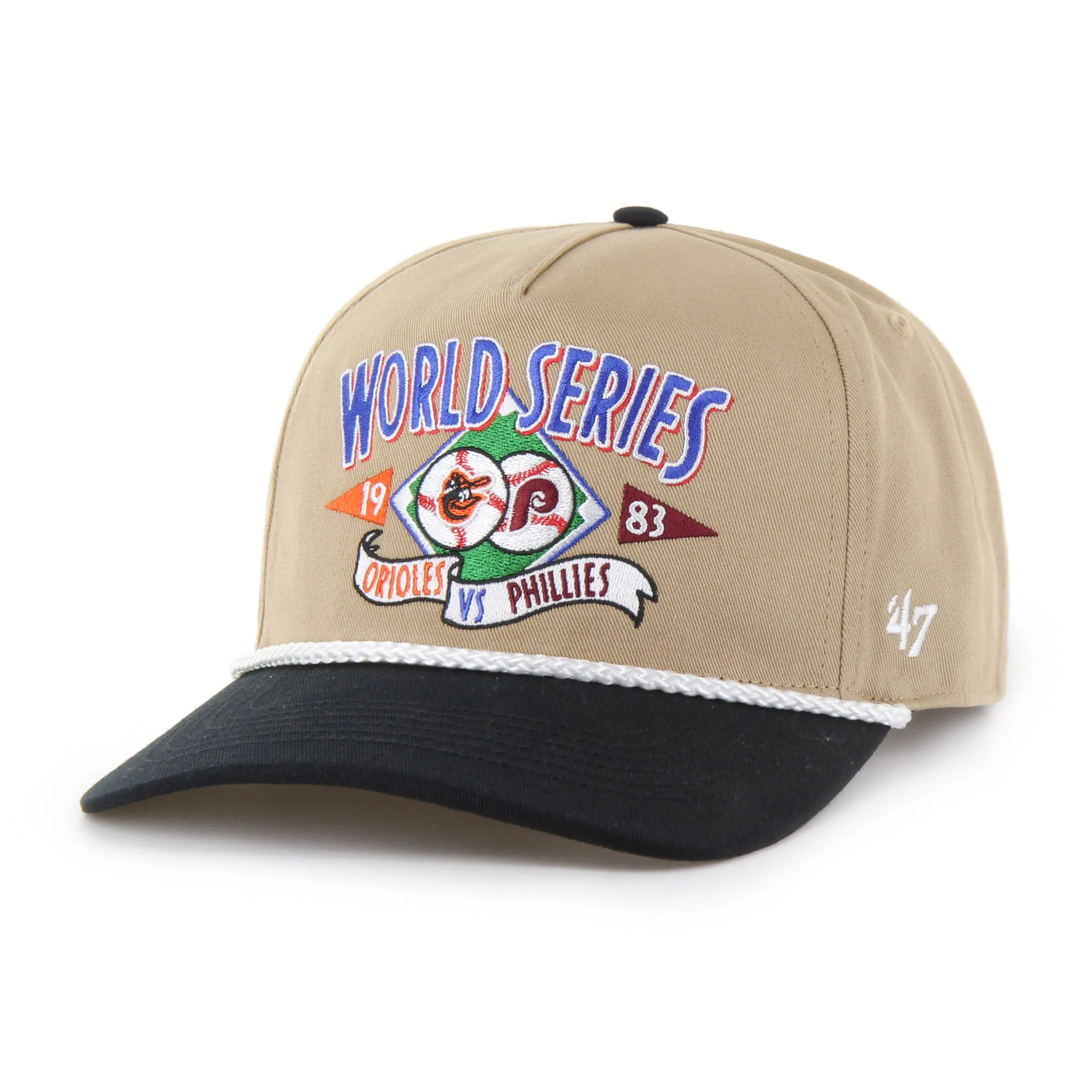 BALTIMORE ORIOLES VS. PHILADELPHIA PHILLIES DUELING WORLD SERIES RIVALRY '47 HITCH sold by 47 product image thumbnail 4