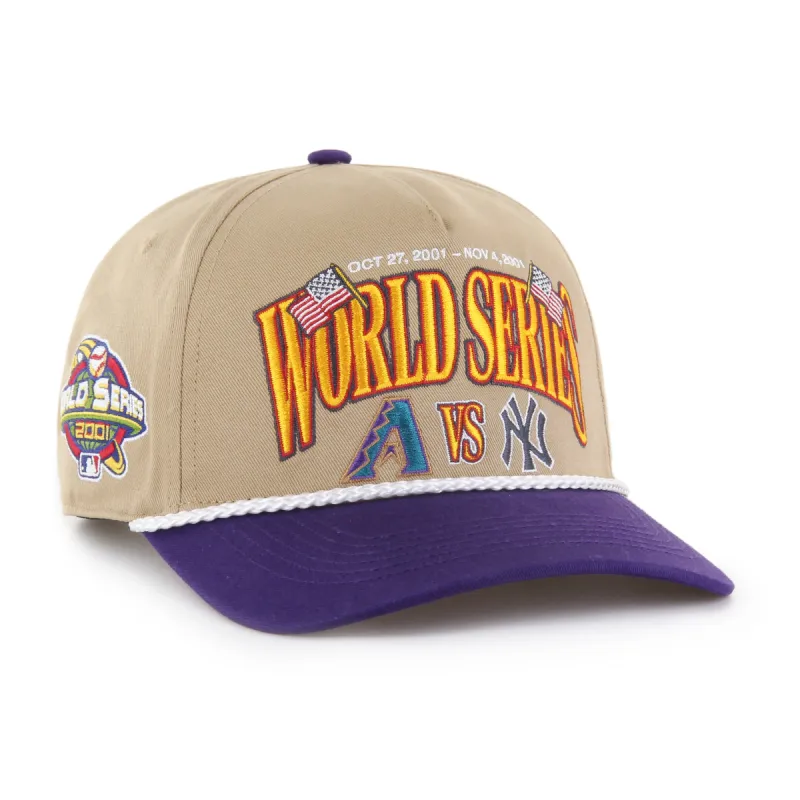 ARIZONA DIAMONDBACKS VS. NEW YORK YANKEES DUELING WORLD SERIES RIVALRY '47 HITCH made by 47