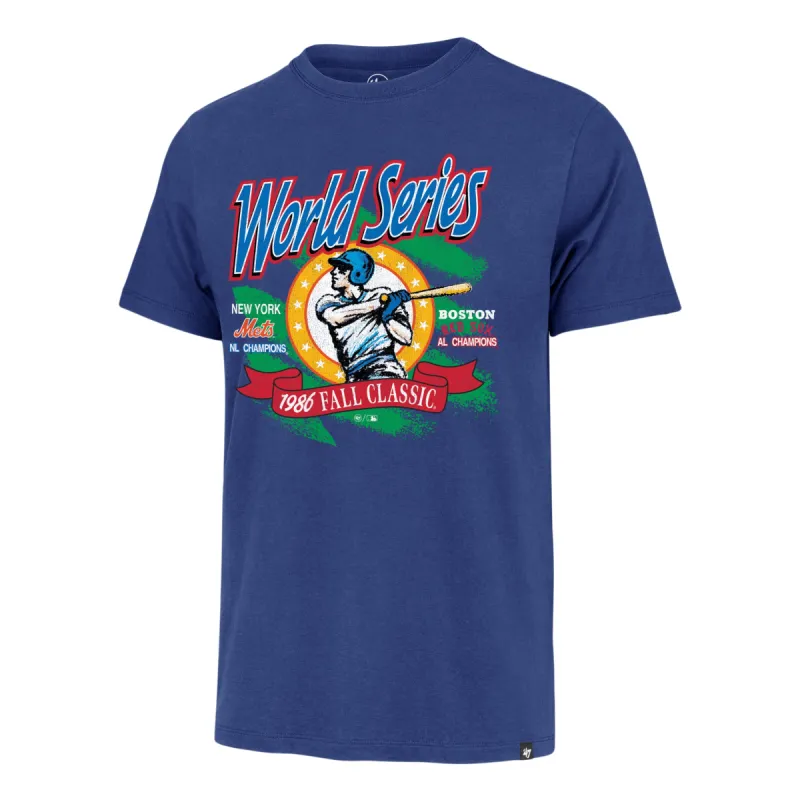 NEW YORK METS VS. BOSTON RED SOX DUELING WORLD SERIES '47 FRANKLIN TEE sold by 47